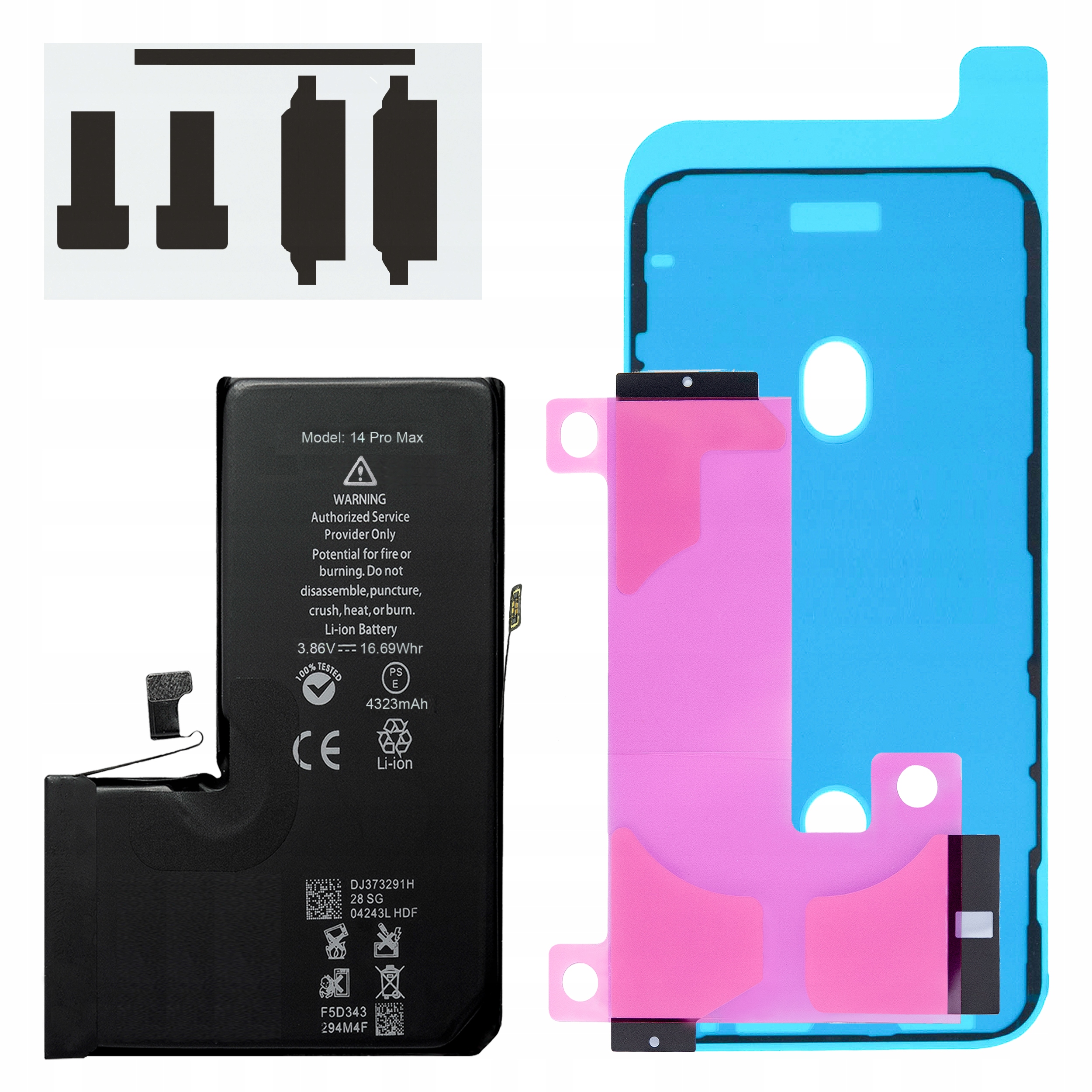 Bateria do iPhone 14 Pro Max BMS 4323mAh (NO MESSAGE) Bez Komunika