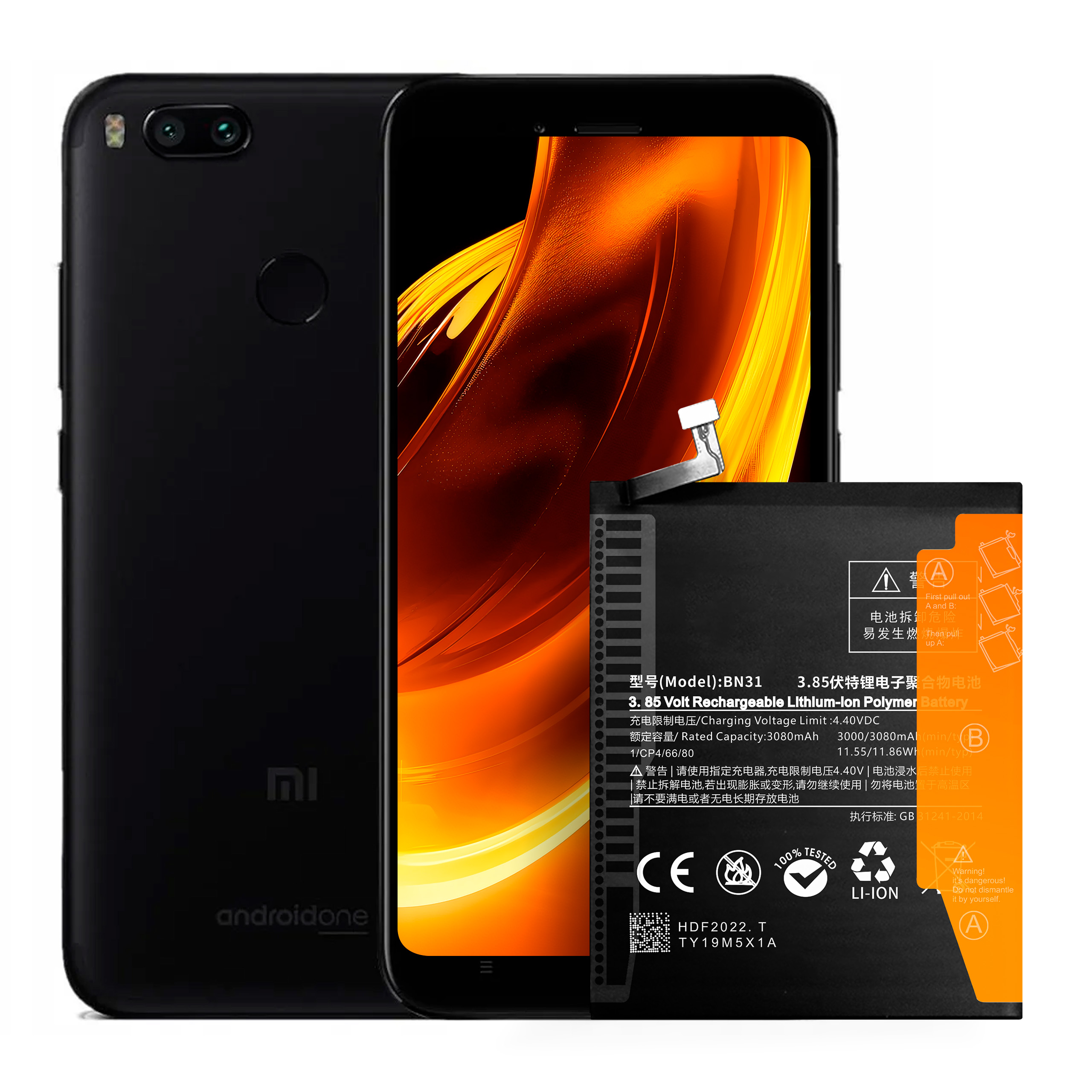 Bateria BN31 do Xiaomi Redmi S2, Mi A1, 5X, 3080 mAh, Zestaw Naprawczy