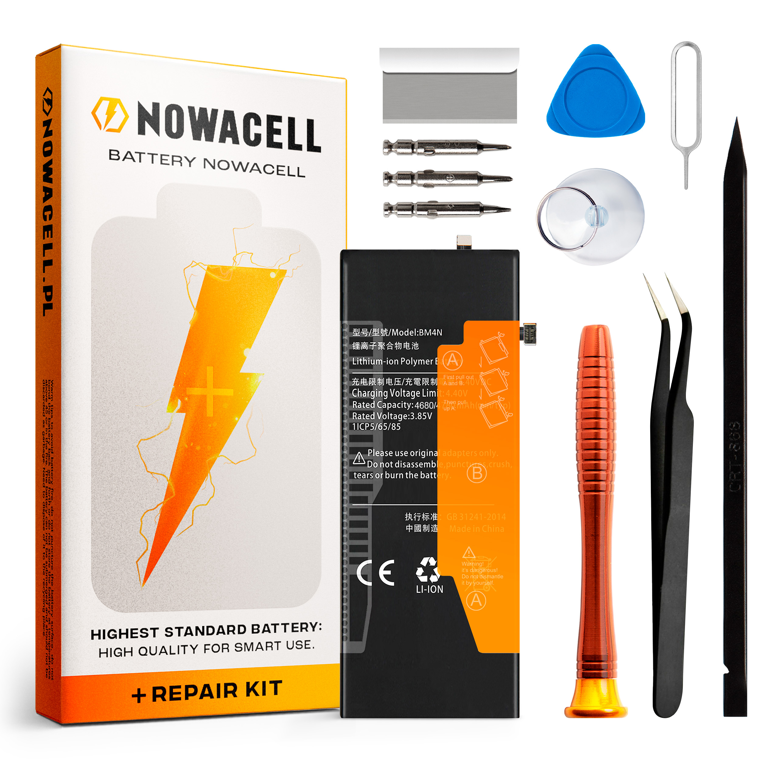 Bateria BM4N do Xiaomi MI 10, 4780mAh, Zestaw Naprawczy