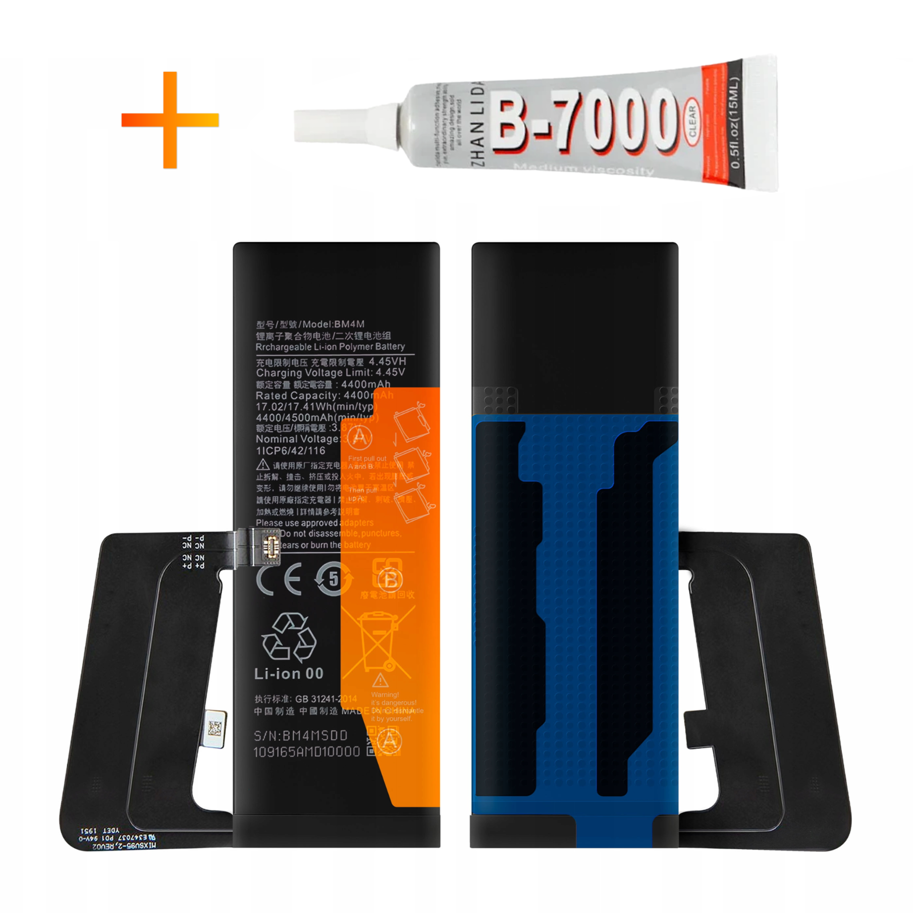 Bateria BM4M + KLEJ B7000 do Xiaomi Mi 10 Pro 5G 4500 mAh Akumulator