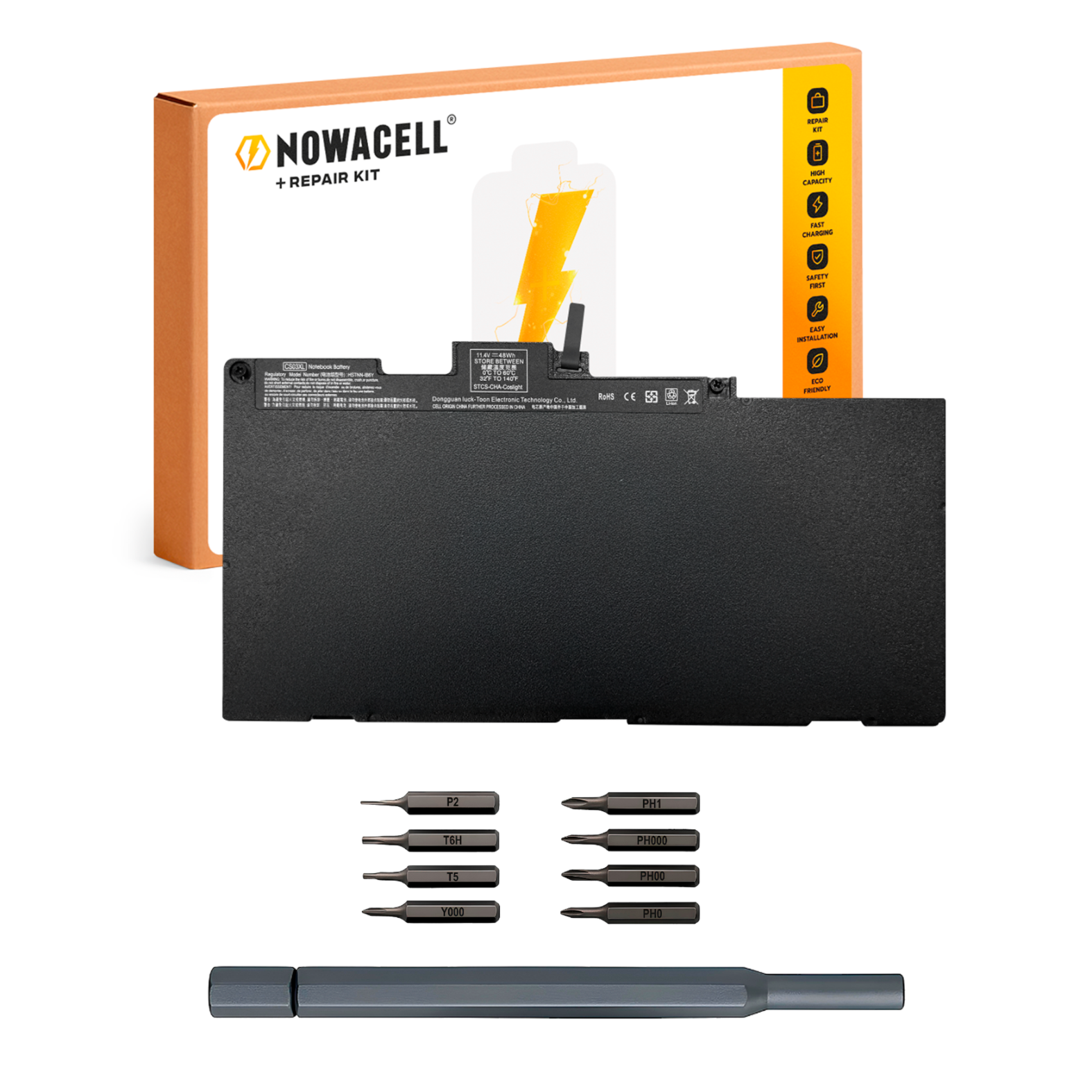 Bateria CS03XL do HP EliteBook 745 755 840 848 850 G3 11.4V 48Wh 4210mAh