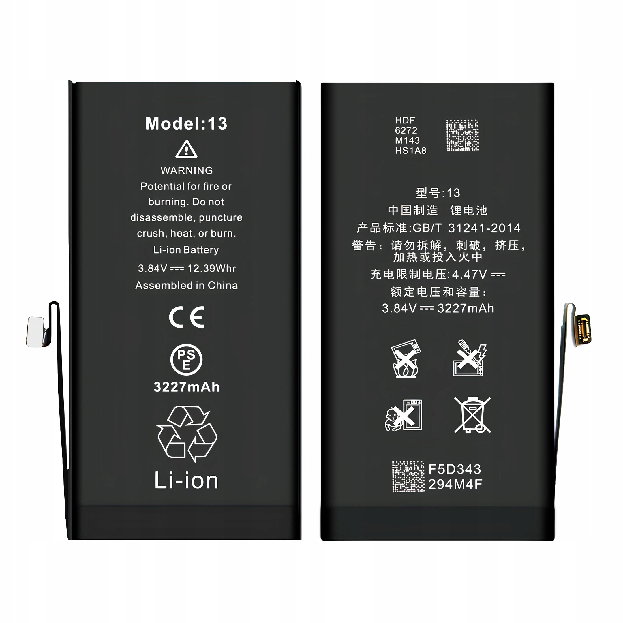 Bateria do iPhone 13 BEZ KOMUNIKATU 3227 mAh OEM Jakość Kondycja 100%