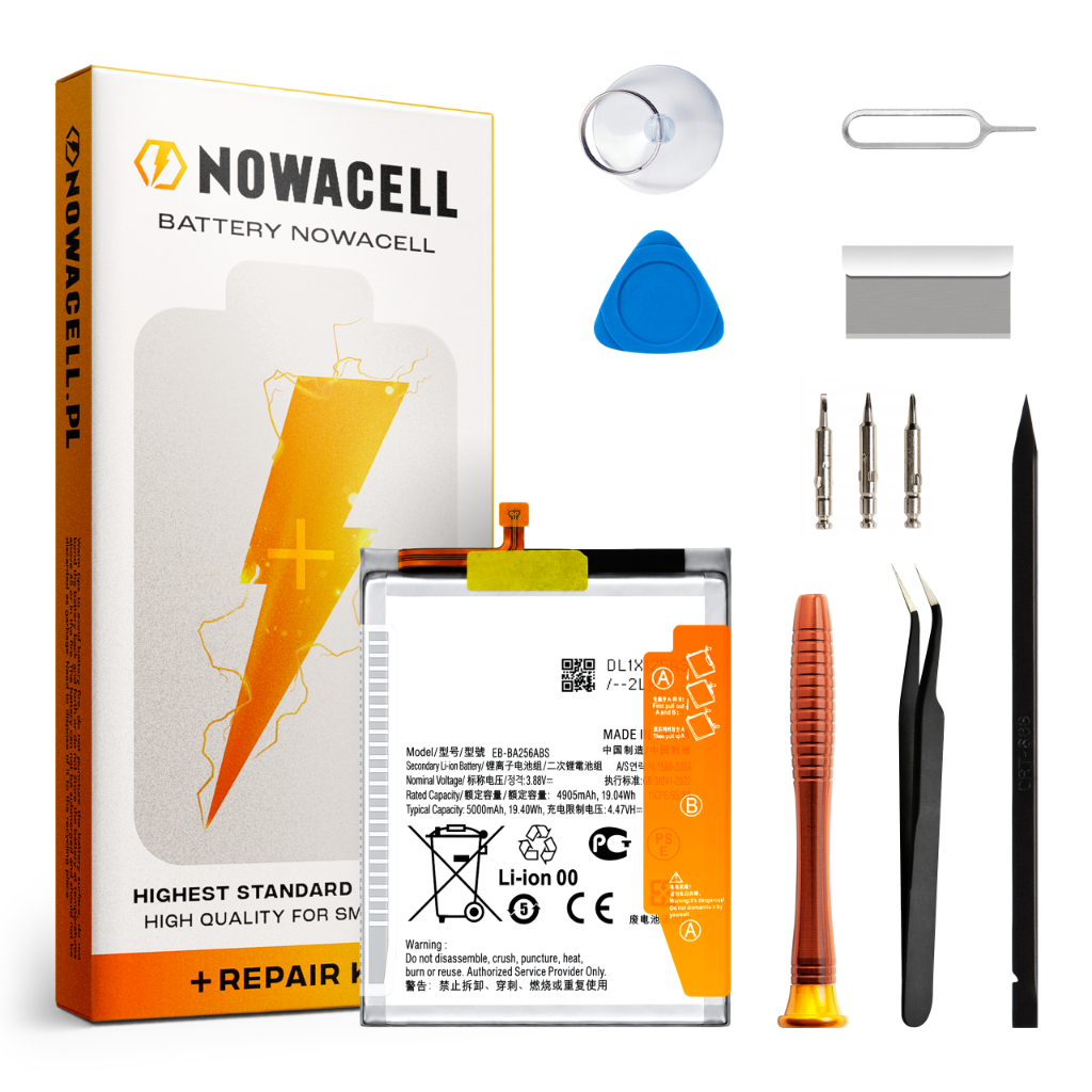 Zestaw Bateria EB-BA256ABS do Samsung Galaxy A25 5G 5000 mAh NOWACELL