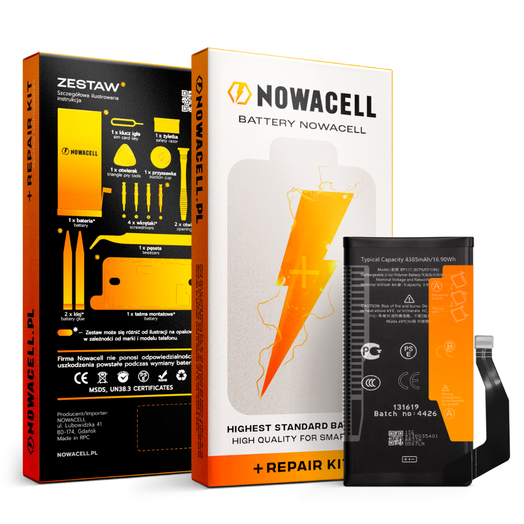 Bateria GP5JE do Google Pixel 7A 4385 mAh Oryginalna pojemność Zestaw Nowa