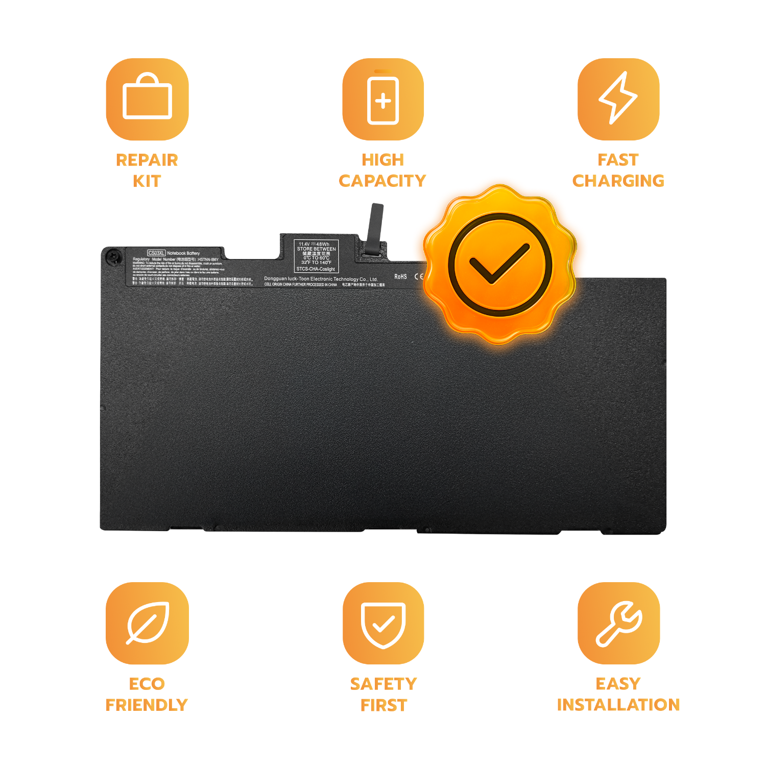 Bateria CS03XL do HP EliteBook 745 755 840 848 850 G3 11.4V 48Wh 4210mAh