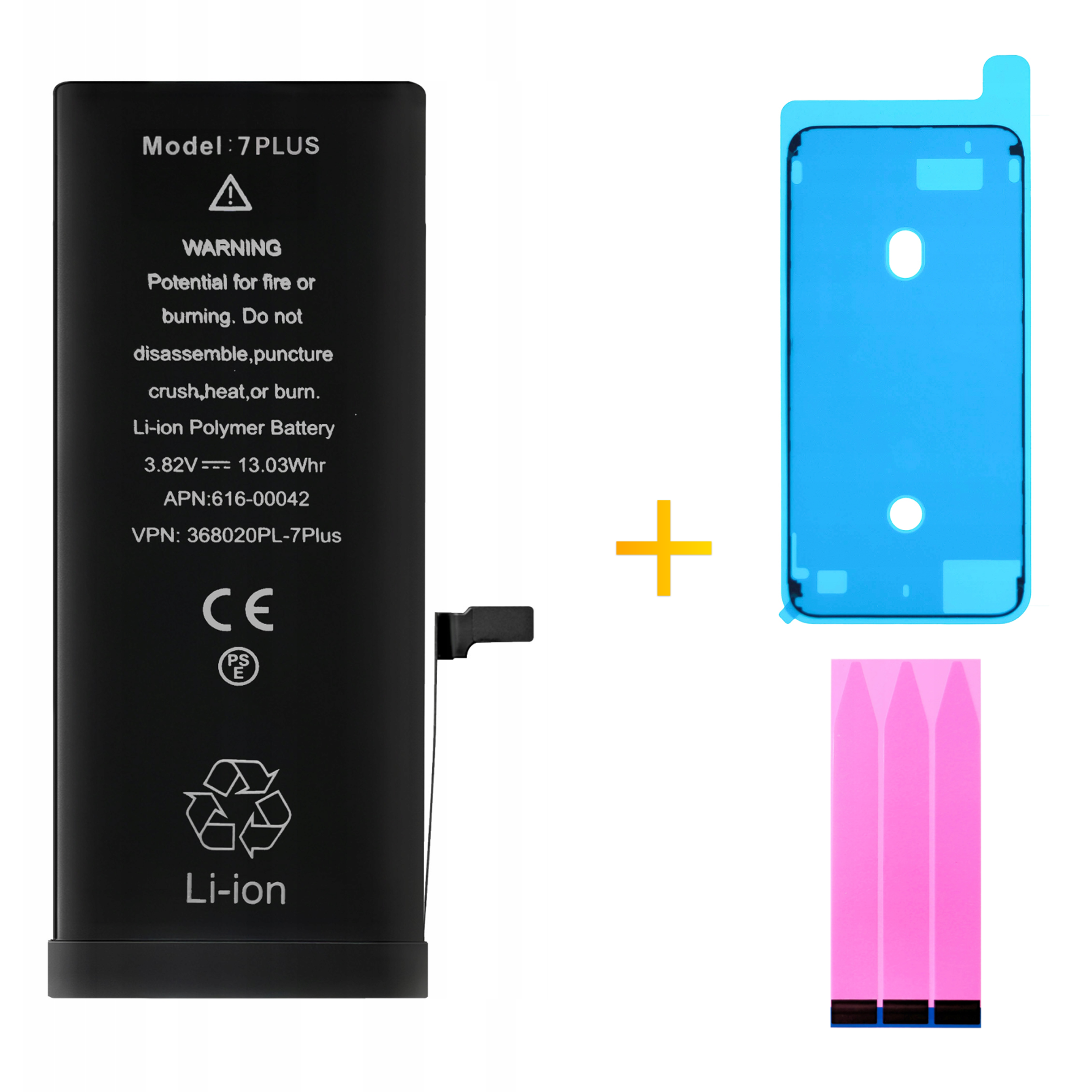 Bateria + Uszczelka do iPhone 7 Plus Większa Pojemność 3410 mAh NOWACELL