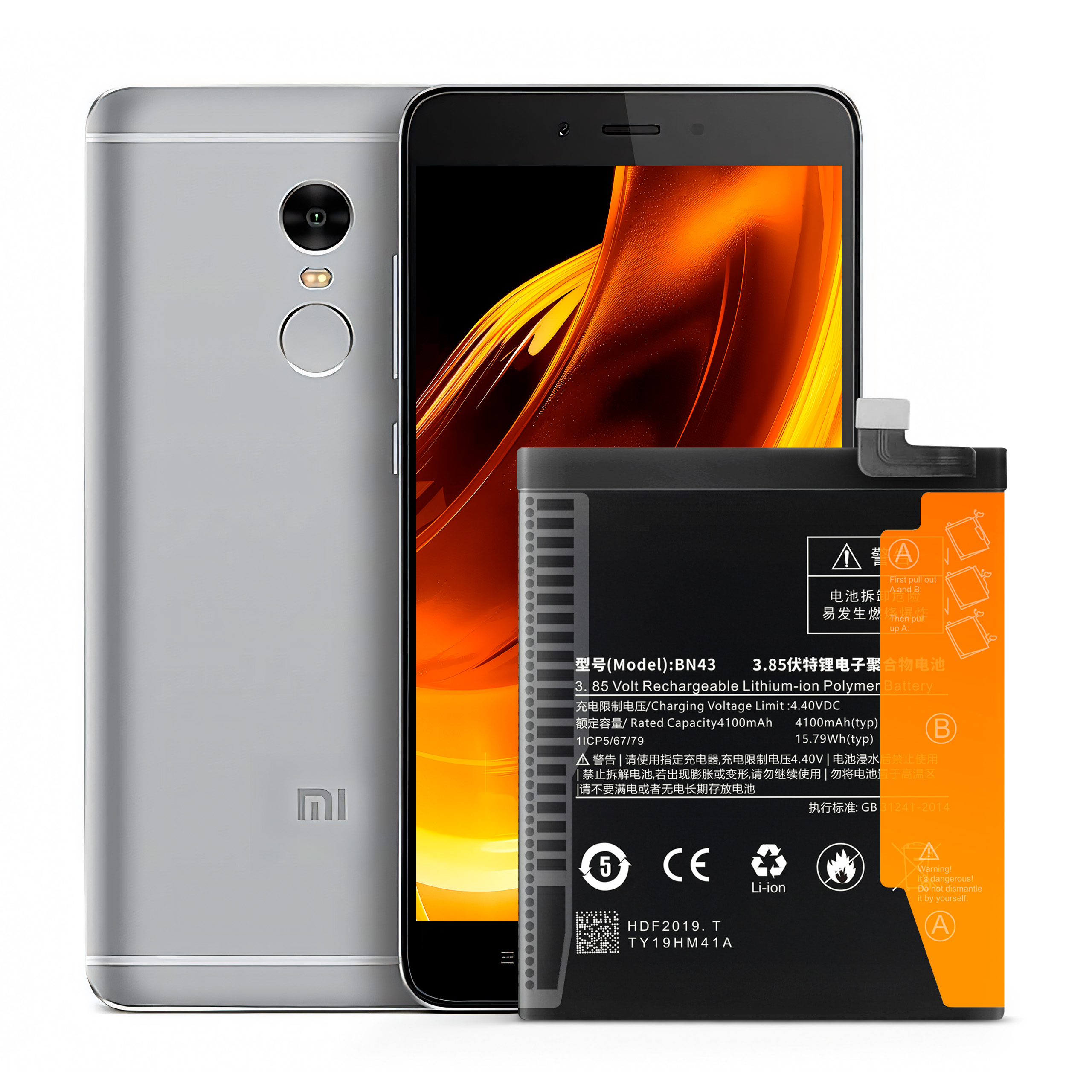 Bateria BN43 do Xiaomi Redmi Note 4, 4X, 4100 mAh, Zestaw Naprawczy
