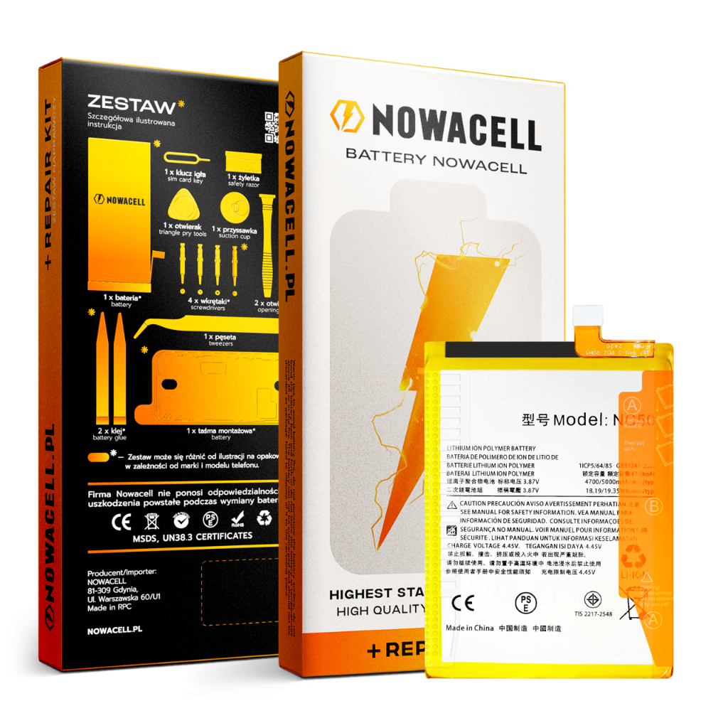 Zestaw Bateria NC50 do Motorola Moto G32 / Moto G41, 5000 mAh, Akumulator