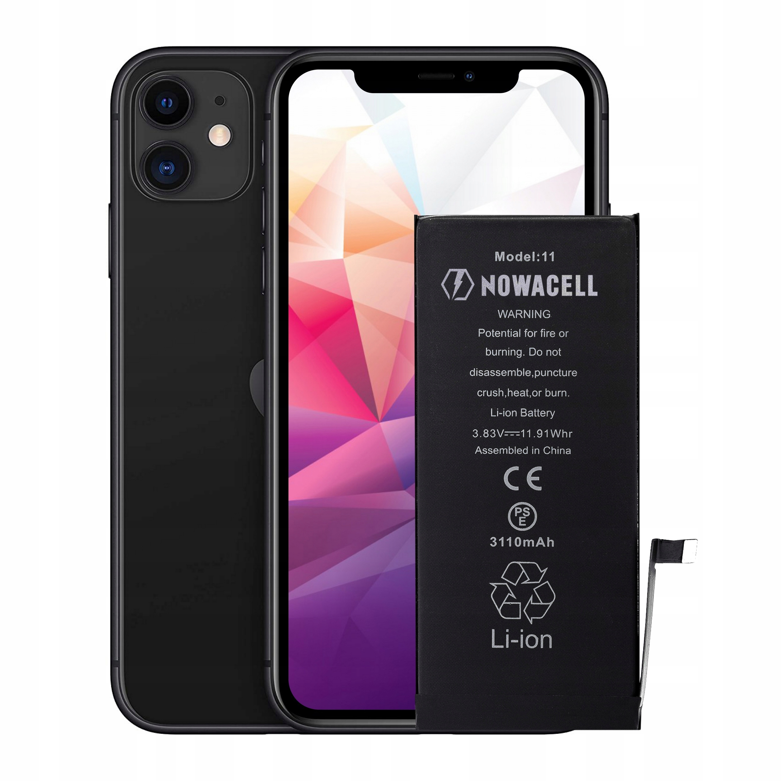 Bateria do iPhone 11 3110mAh - NOWACELL