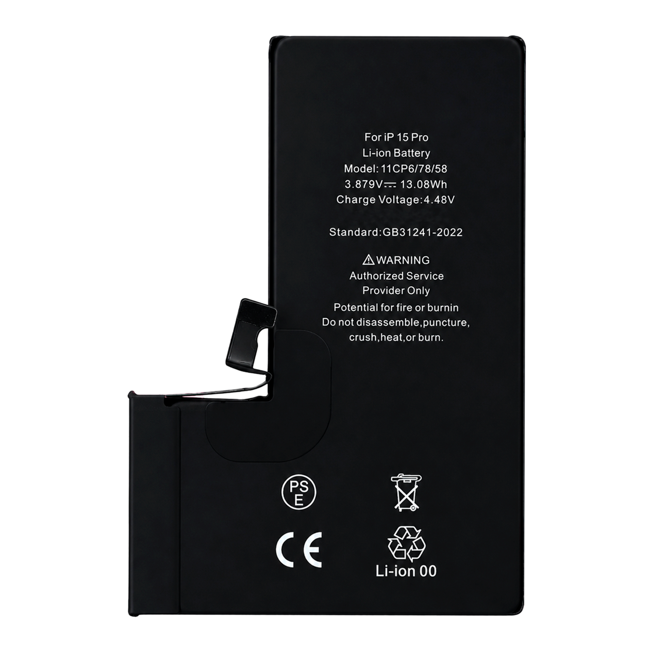 Bateria do iPhone 15 Pro 3370 mAh BEZ KOMUNIKATU Większa pojemność NOWACELL