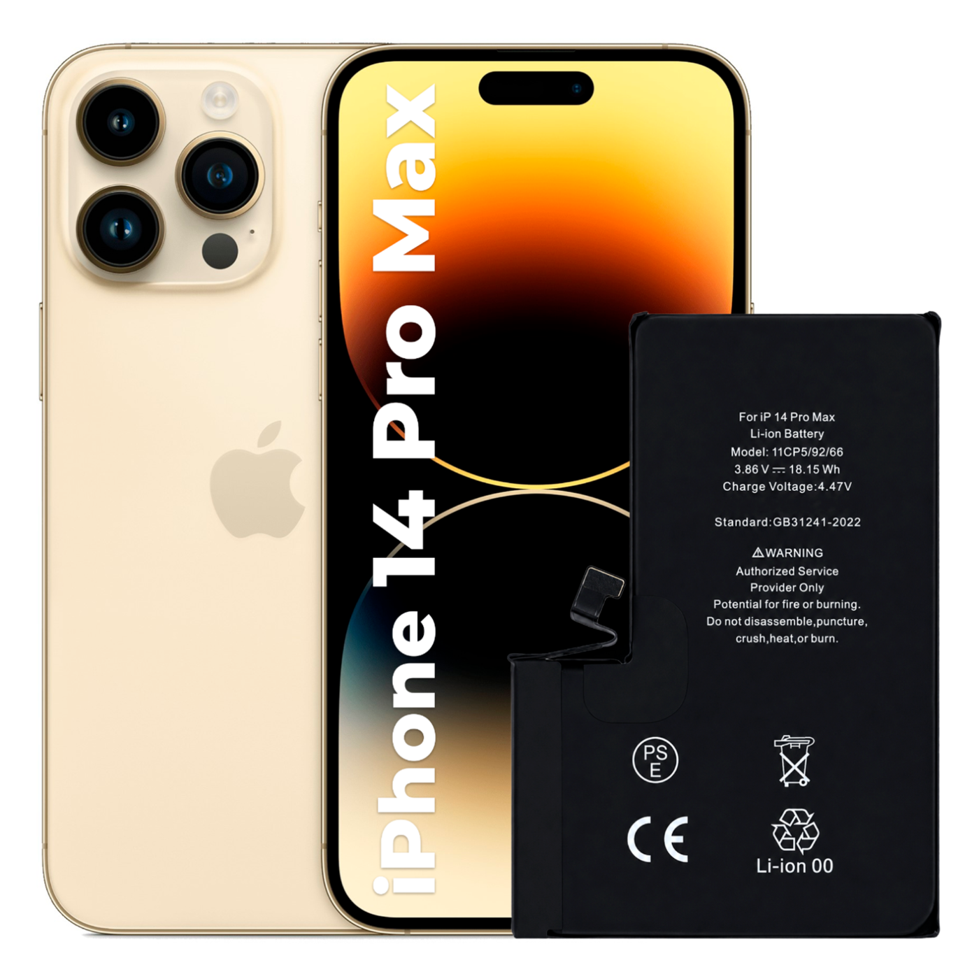 Bateria iPhone 14 Pro Max BEZ KOMUNIKATU 4700 mAh Większa pojemność Nowa