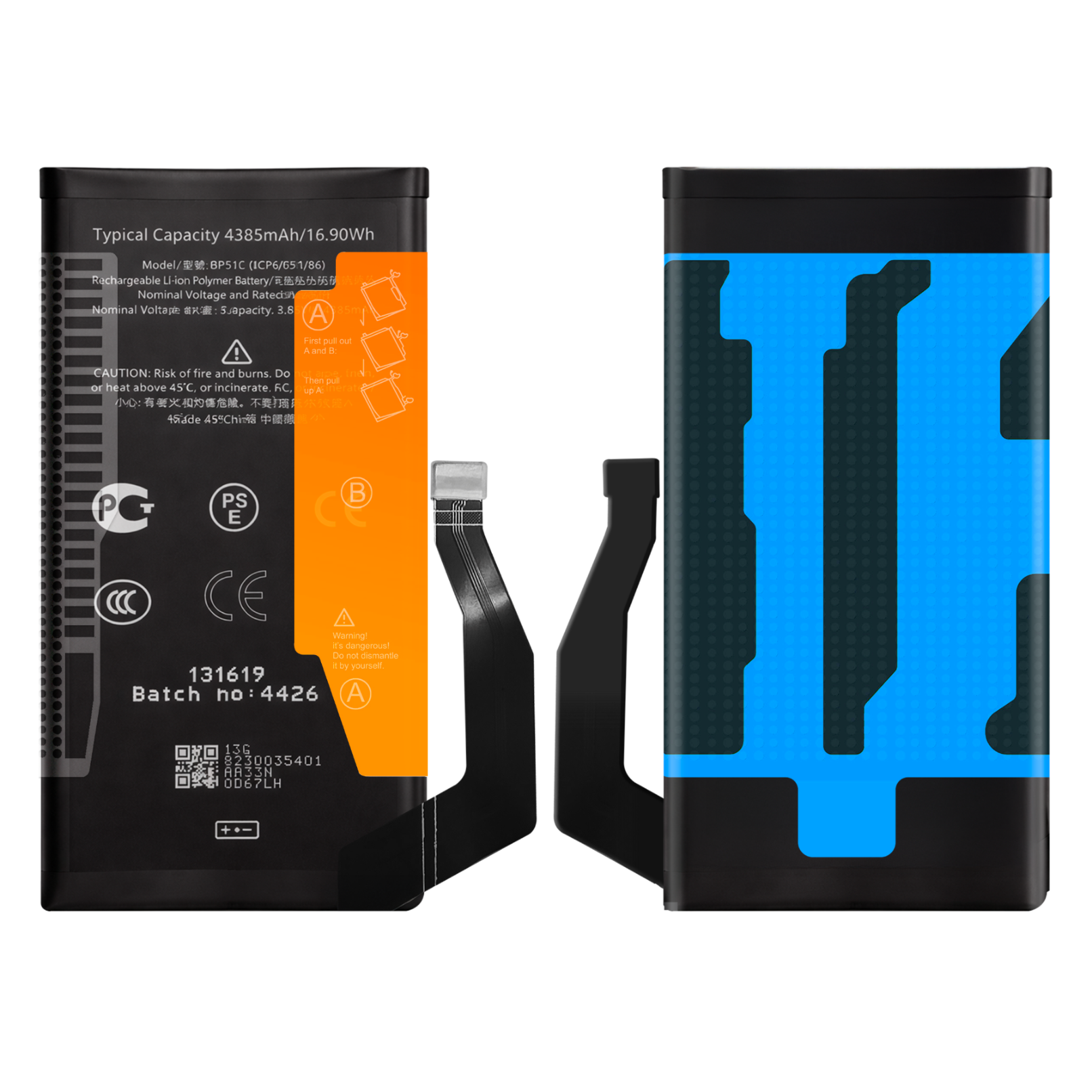 Bateria GP5JE do Google Pixel 7A 4385 mAh Oryginalna pojemność NOWACELL