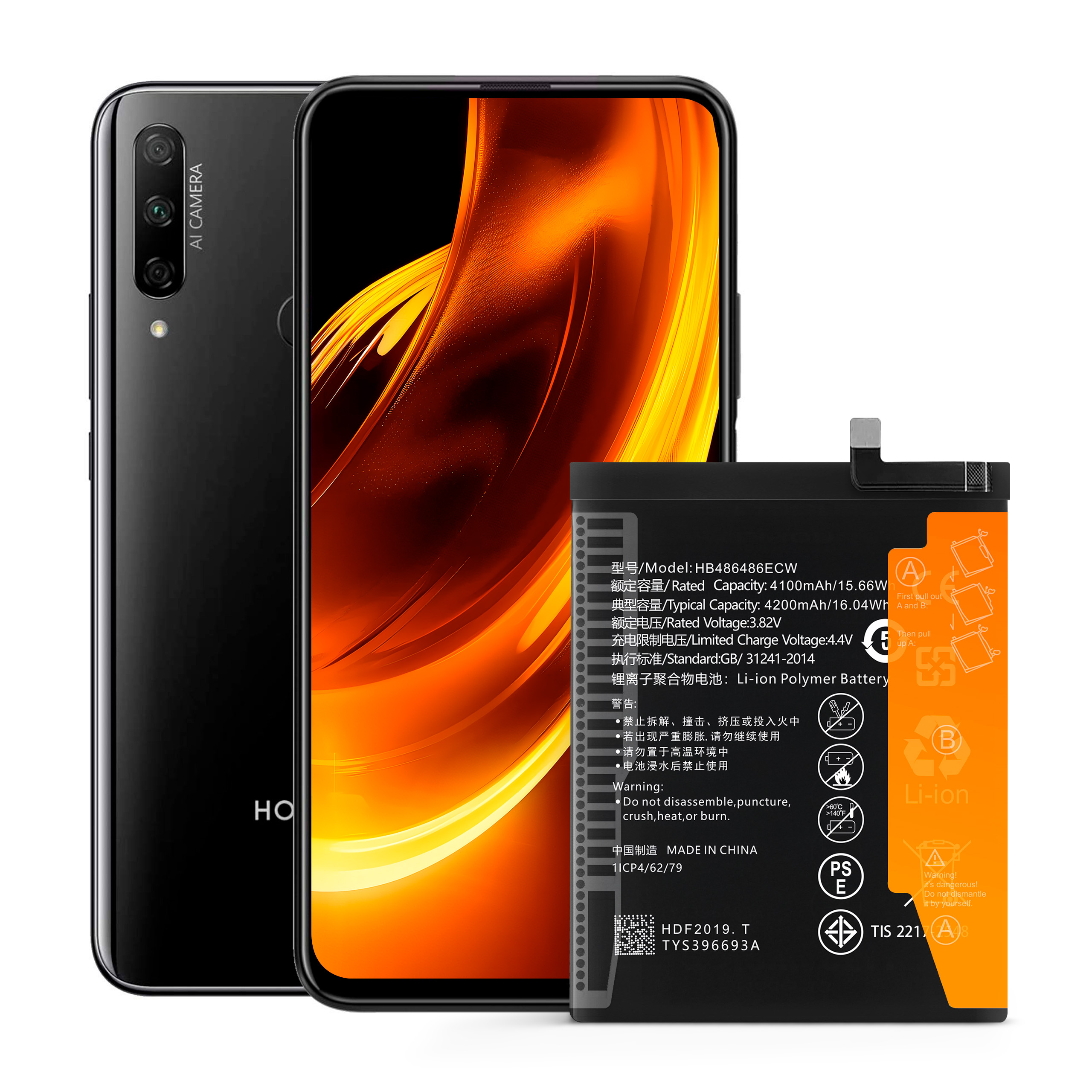 Bateria HB486486ECW do Huawei P30 Pro, Mate 20 Pro, 4200 mAh, Zestaw