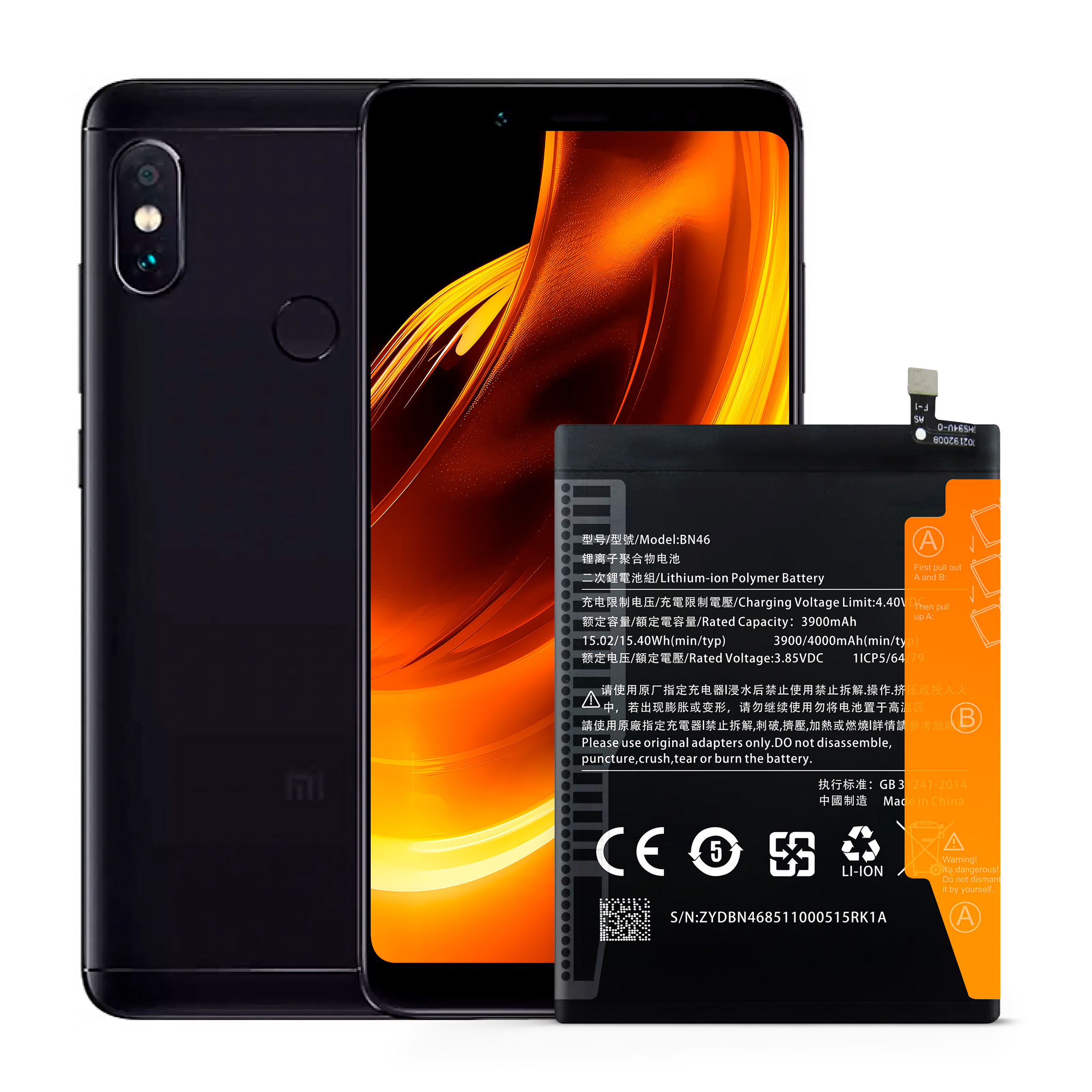 Bateria BN46 do Xiaomi Redmi 7, Note 8T, 4000 mAh, Zestaw Naprawczy