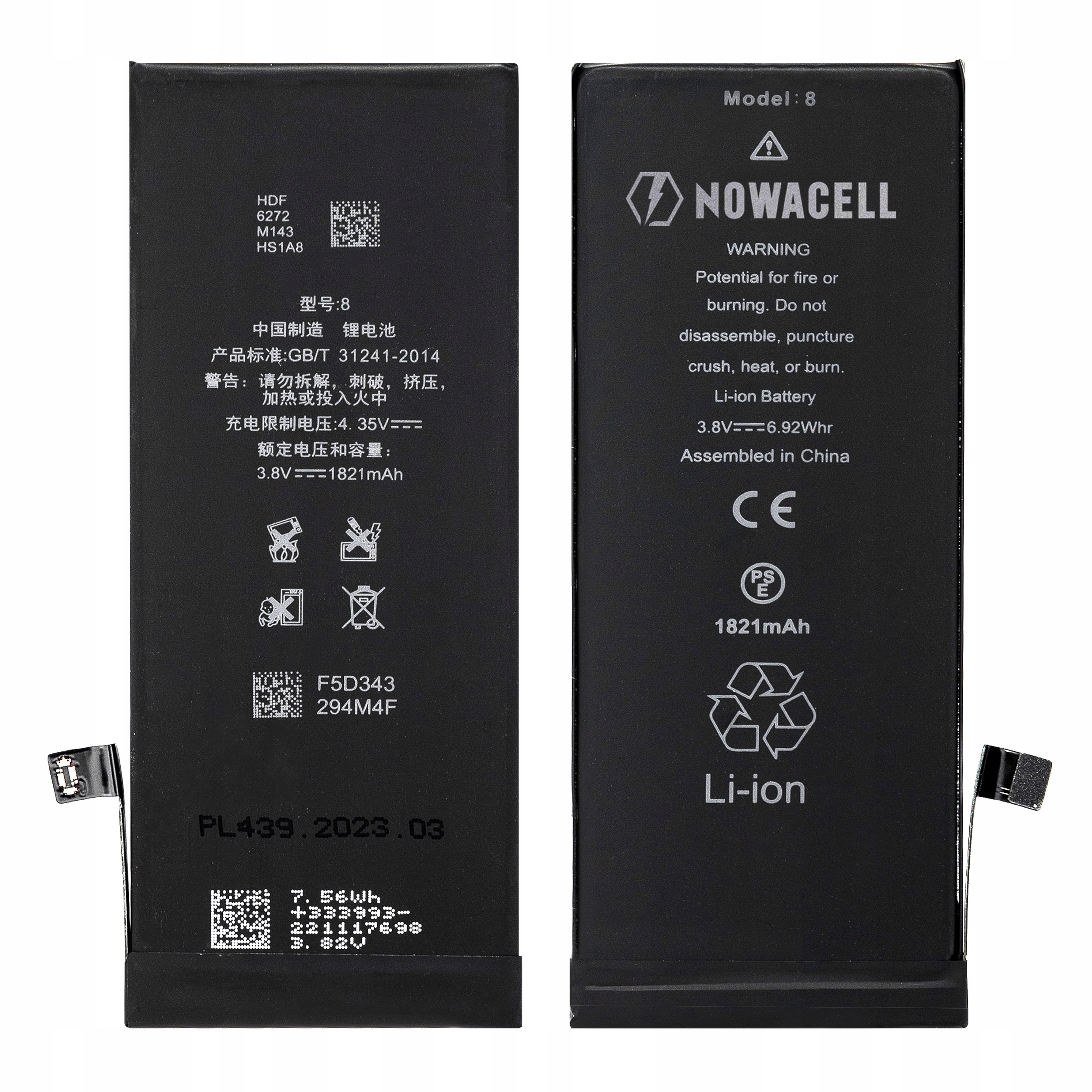 Bateria do iPhone 8 - Pojemność 1821mAh OR