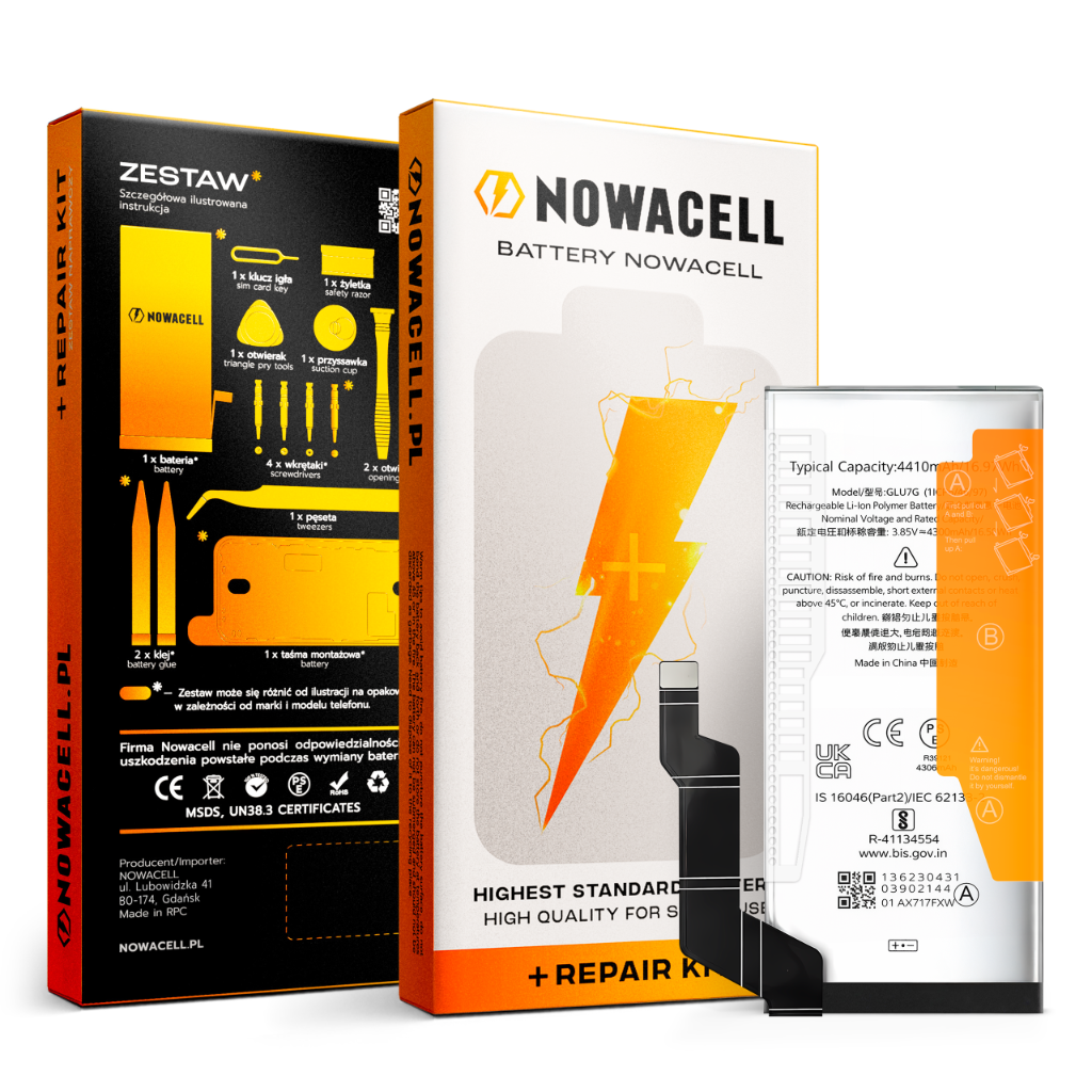 Bateria GLU7G do Google Pixel 6A 4306 mAh Oryginalna pojemność Zestaw Nowa
