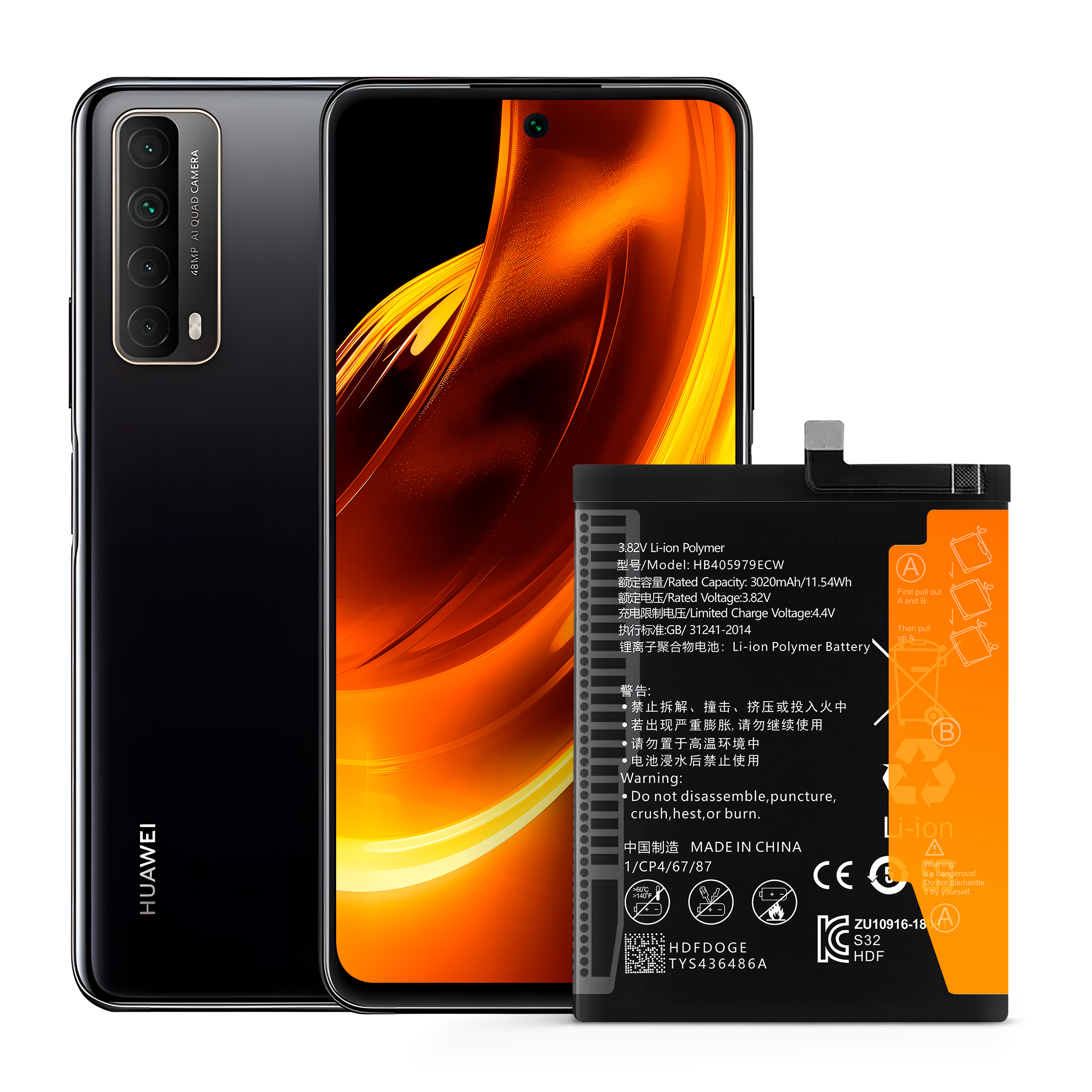 Bateria HB405979ECW do Huawei Nova, 3020 mAh, Zestaw