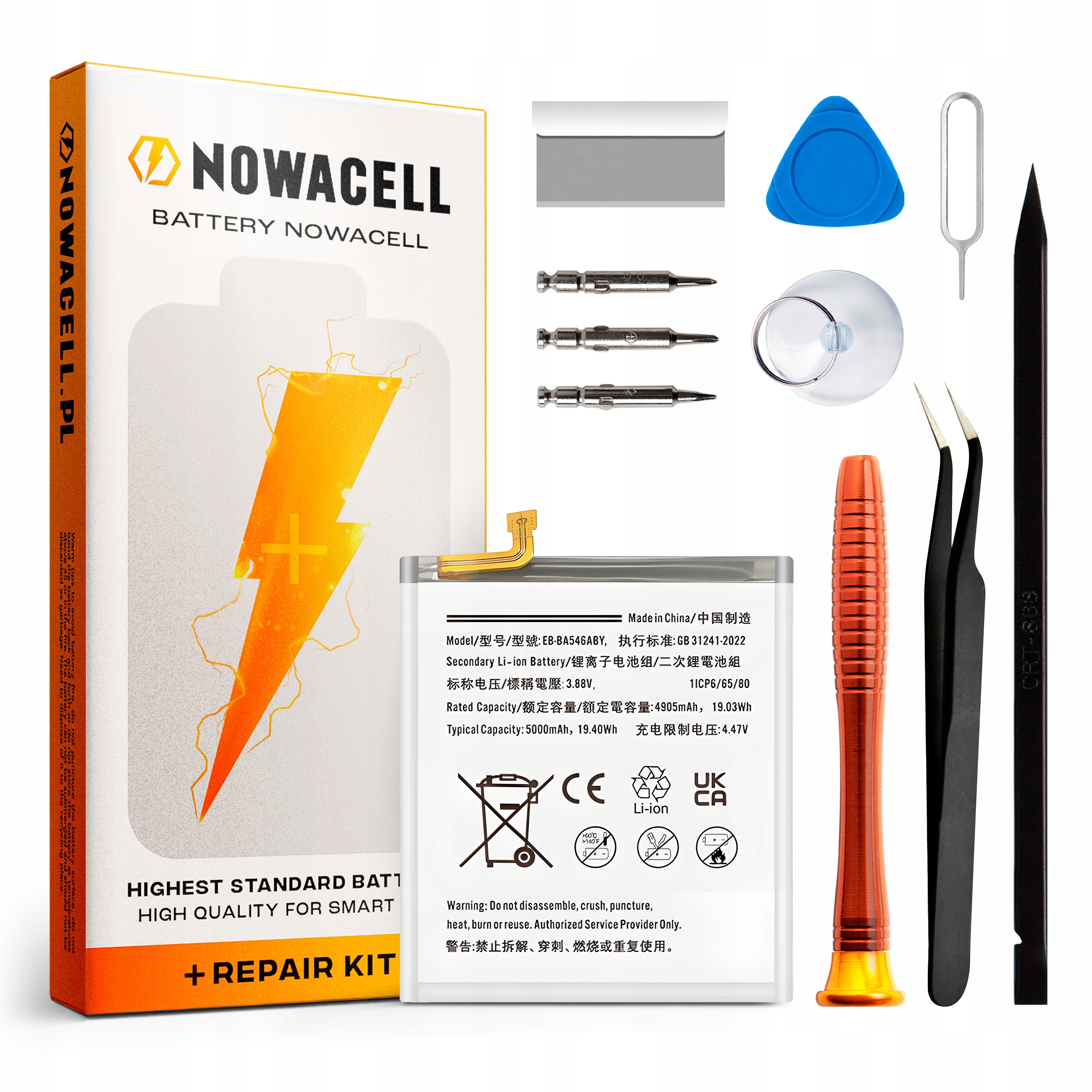 Bateria EB-BA546ABY do Samsung Galaxy A54 5G Zestaw 5000 mAh NOWACELL