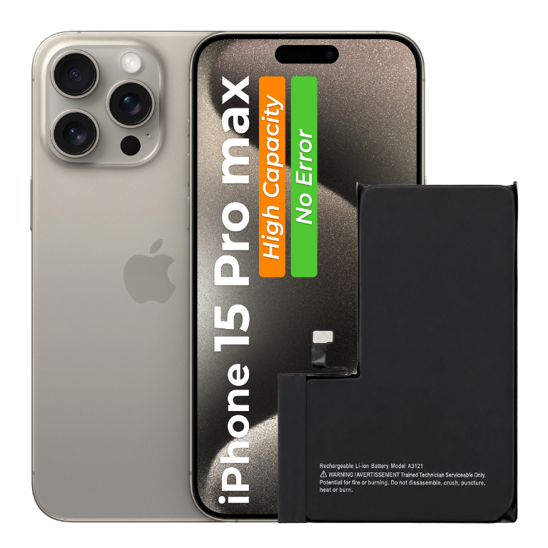 Bateria do iPhone 15 Pro Max 4640 mAh BEZ KOMUNIKATU Większa pojemność Nowa