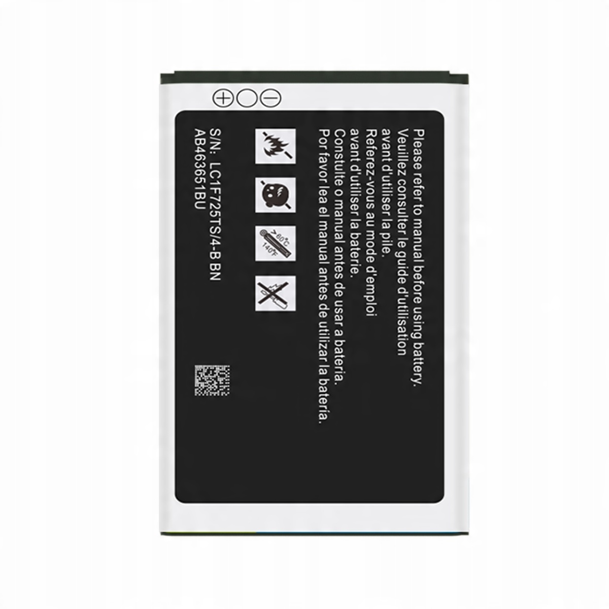 Bateria AB463651BU do Samsung S5610 S5611 S5260 C3222 C3500 C3780 E2220