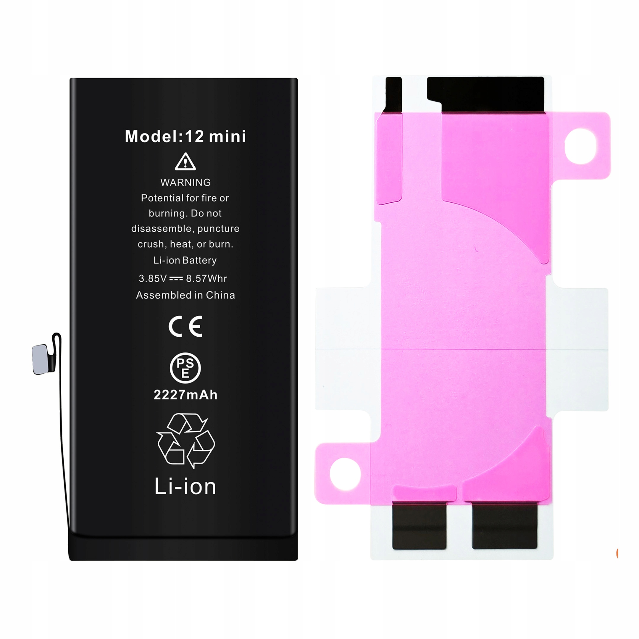 Bateria do iPhone 12 Mini BEZ KOMUNIKATU 2227 mAh OEM Jakość Kondycja 100%