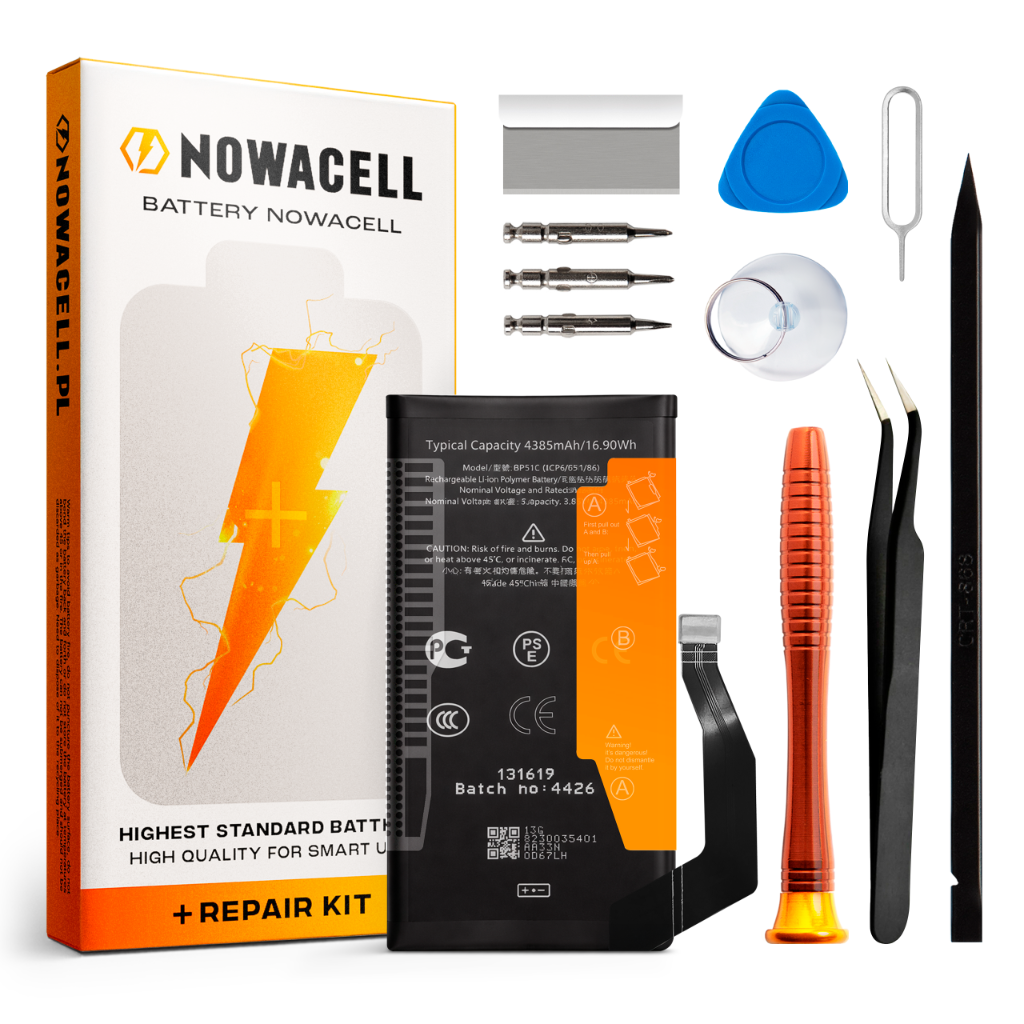 Bateria GP5JE do Google Pixel 7A 4385 mAh Oryginalna pojemność Zestaw Nowa