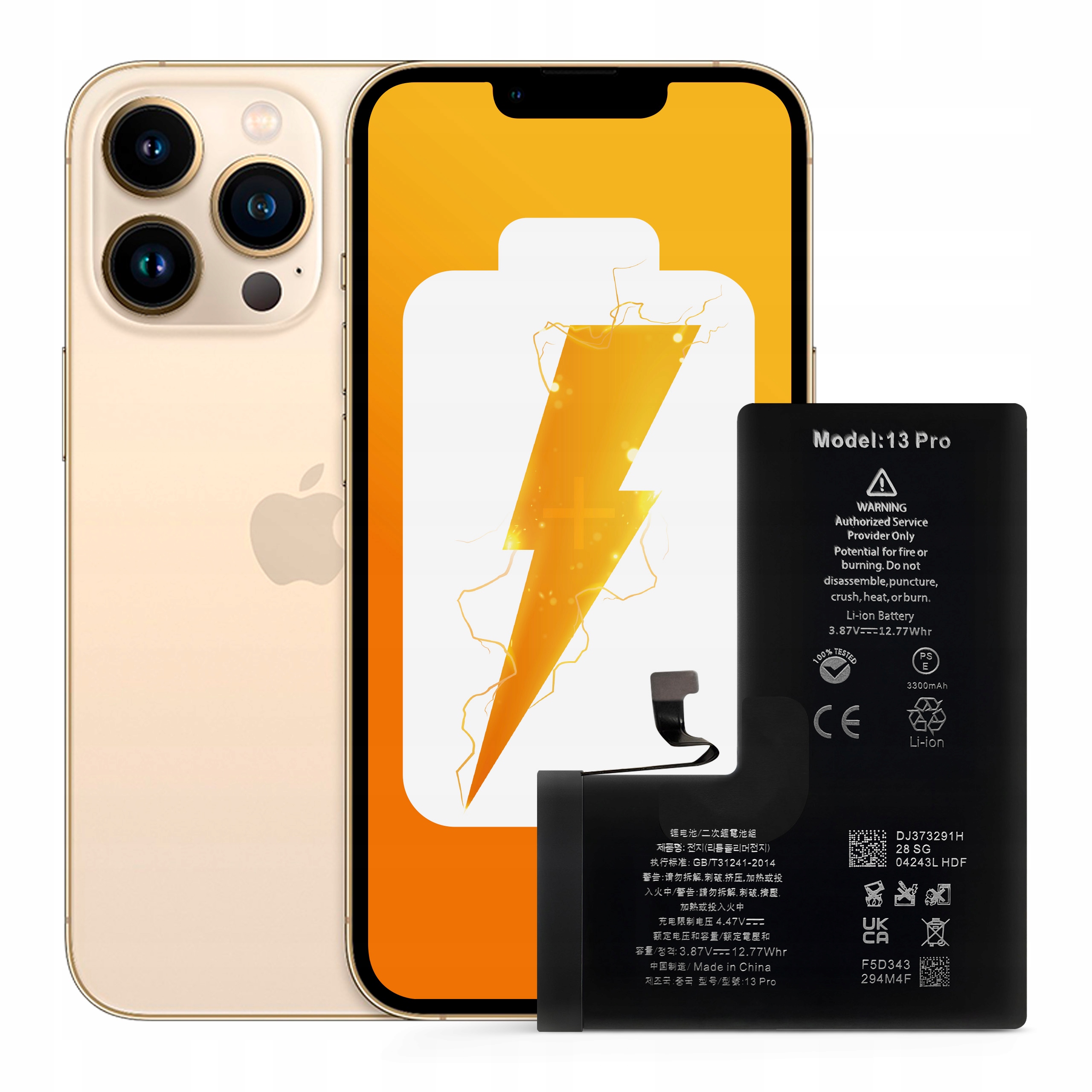 Bateria do iPhone 13 Pro Większa Pojemność 3300 mAh Zestaw NOWACELL