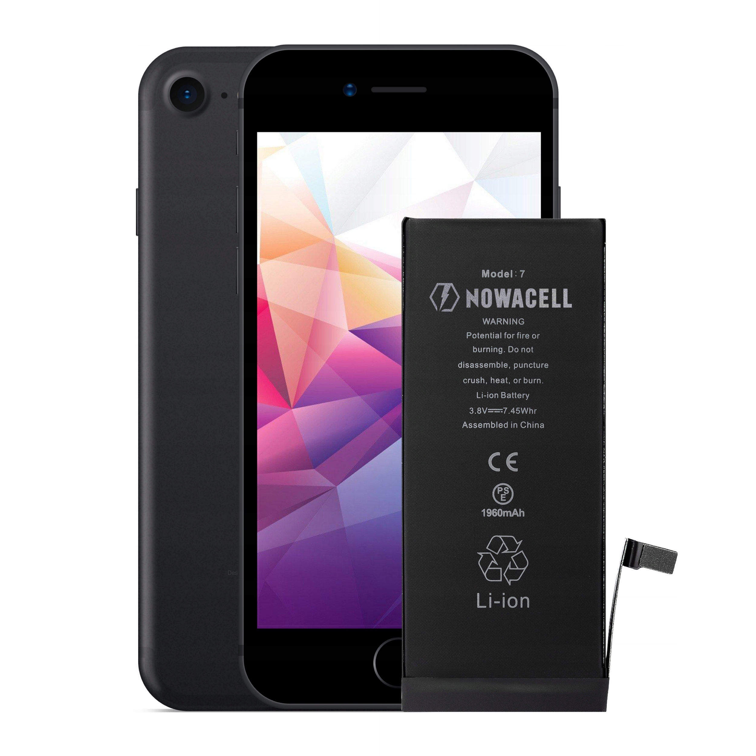Bateria do iPhone 7 Oryginalna Pojemność 1960 mAh NOWACELL