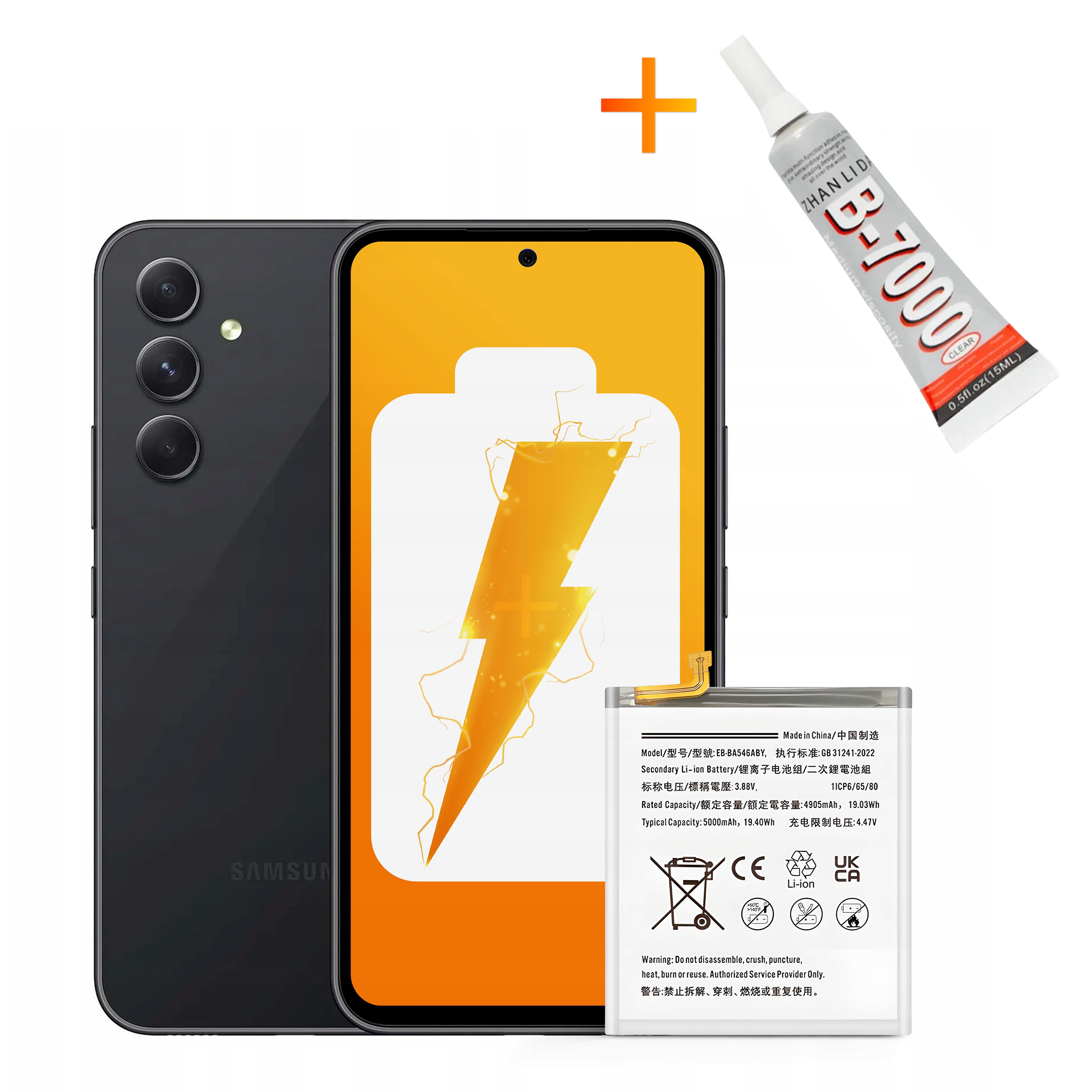 Bateria EB-BA546ABY + KLEJ B7000 do Samsung Galaxy A54 5G 5000 mAh