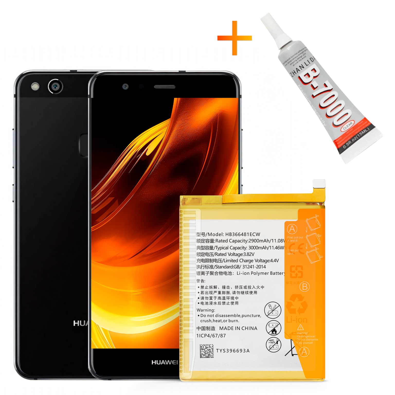 Bateria HB366481ECW + KLEJ B7000 do Huawei P10 Lite 3000 mAh Akumulator