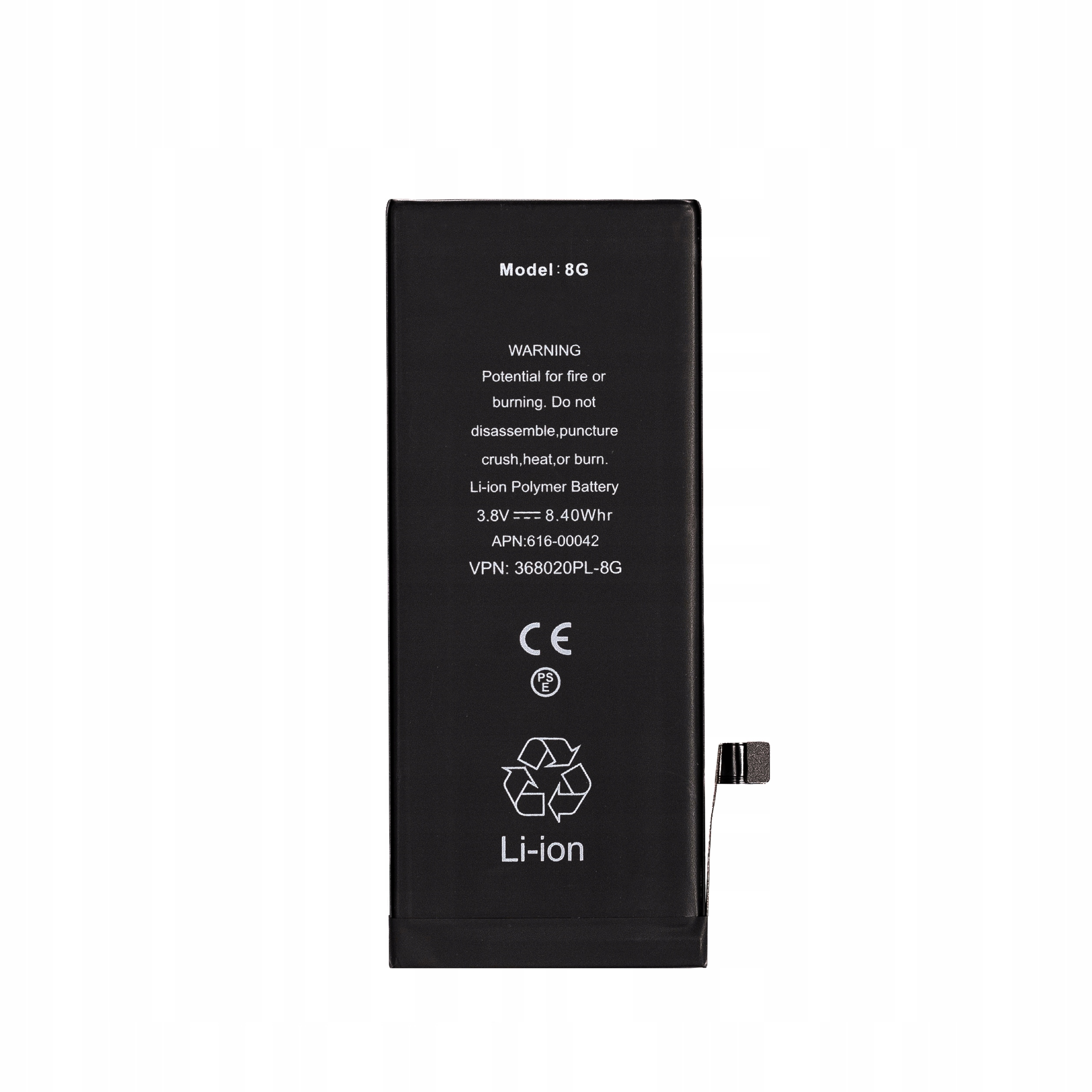 Bateria + Uszczelka do iPhone 8 BEZ KOMUNIKATU Większa Pojemność 2210 mAh
