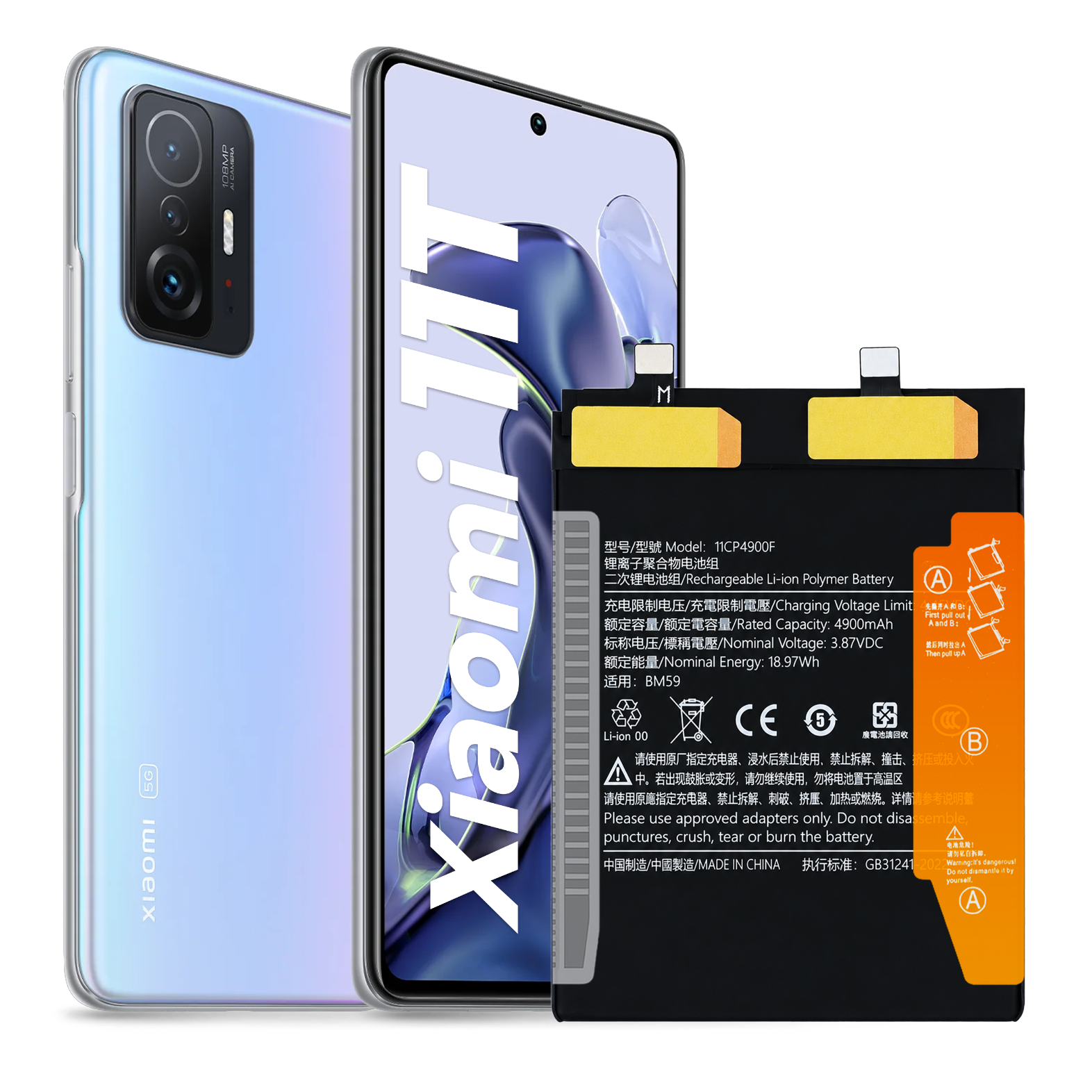 Bateria BM59 do Xiaomi Mi 11T 21081111RG 5000 mAh Oryginalna pojemność Nowa