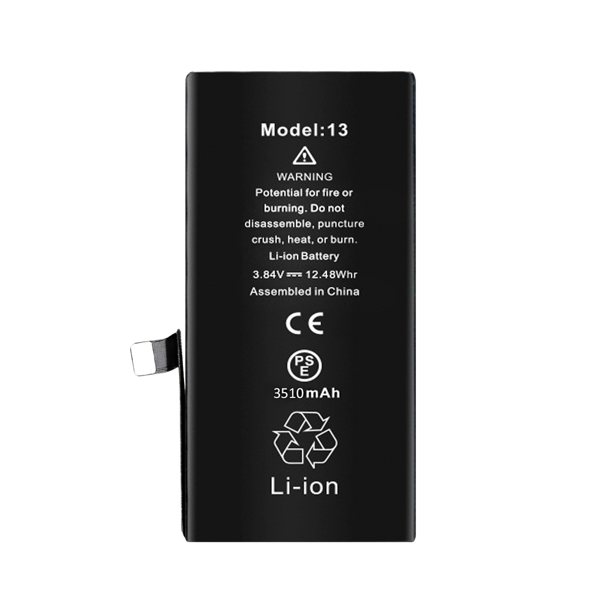 Bateria + Uszczelka do iPhone 13 Większa Pojemność 3510 mAh NOWACELL
