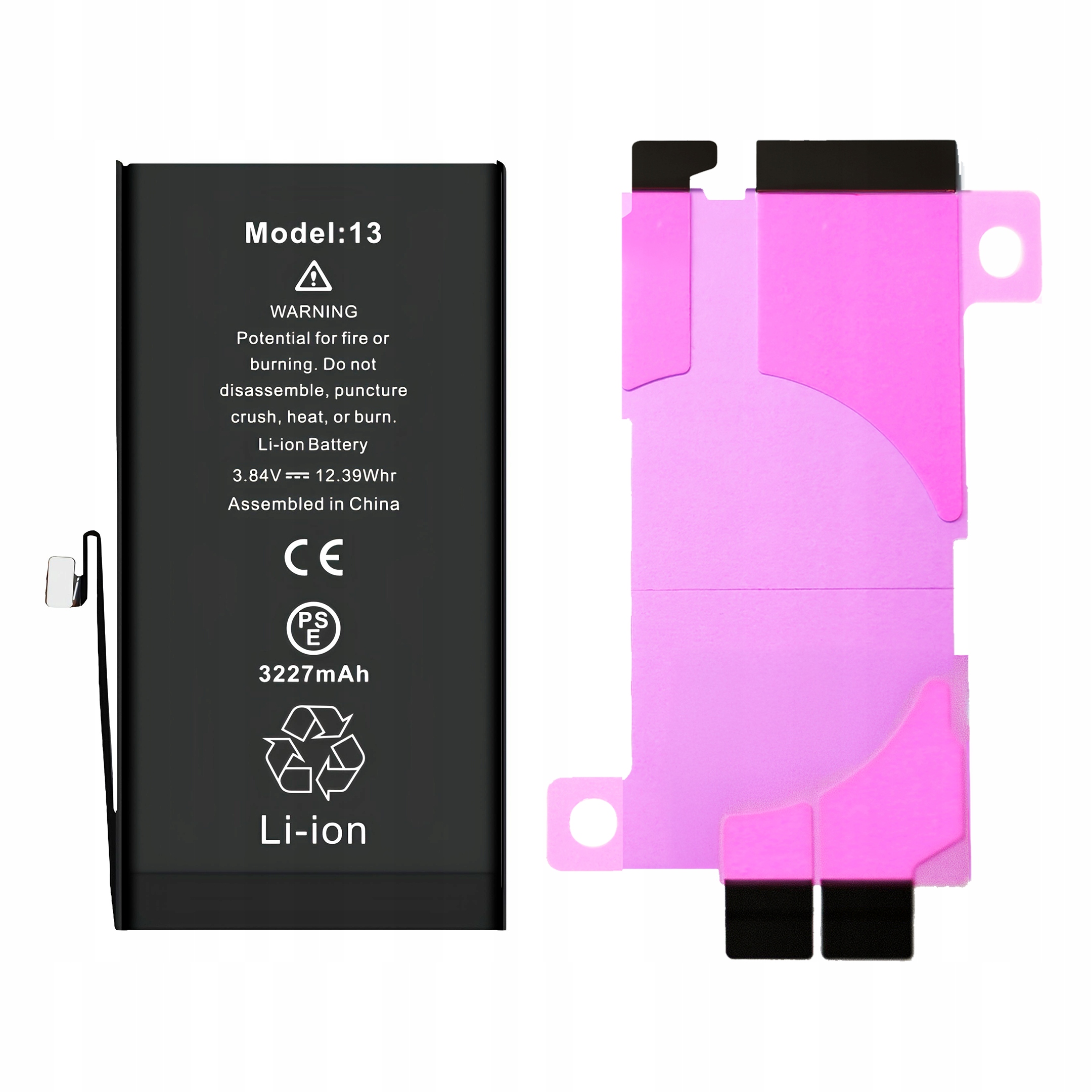 2 szt Bateria do iPhone 13 BEZ KOMUNIKATU 3227 mAh OEM Jakość Kondycja 100%
