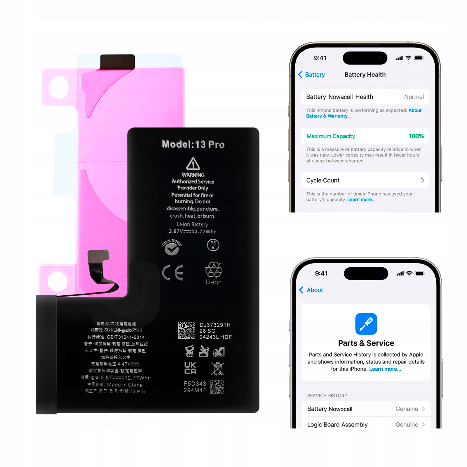 Bateria do iPhone 13 Pro BEZ KOMUNIKATU Większa pojemność 3210 mAh