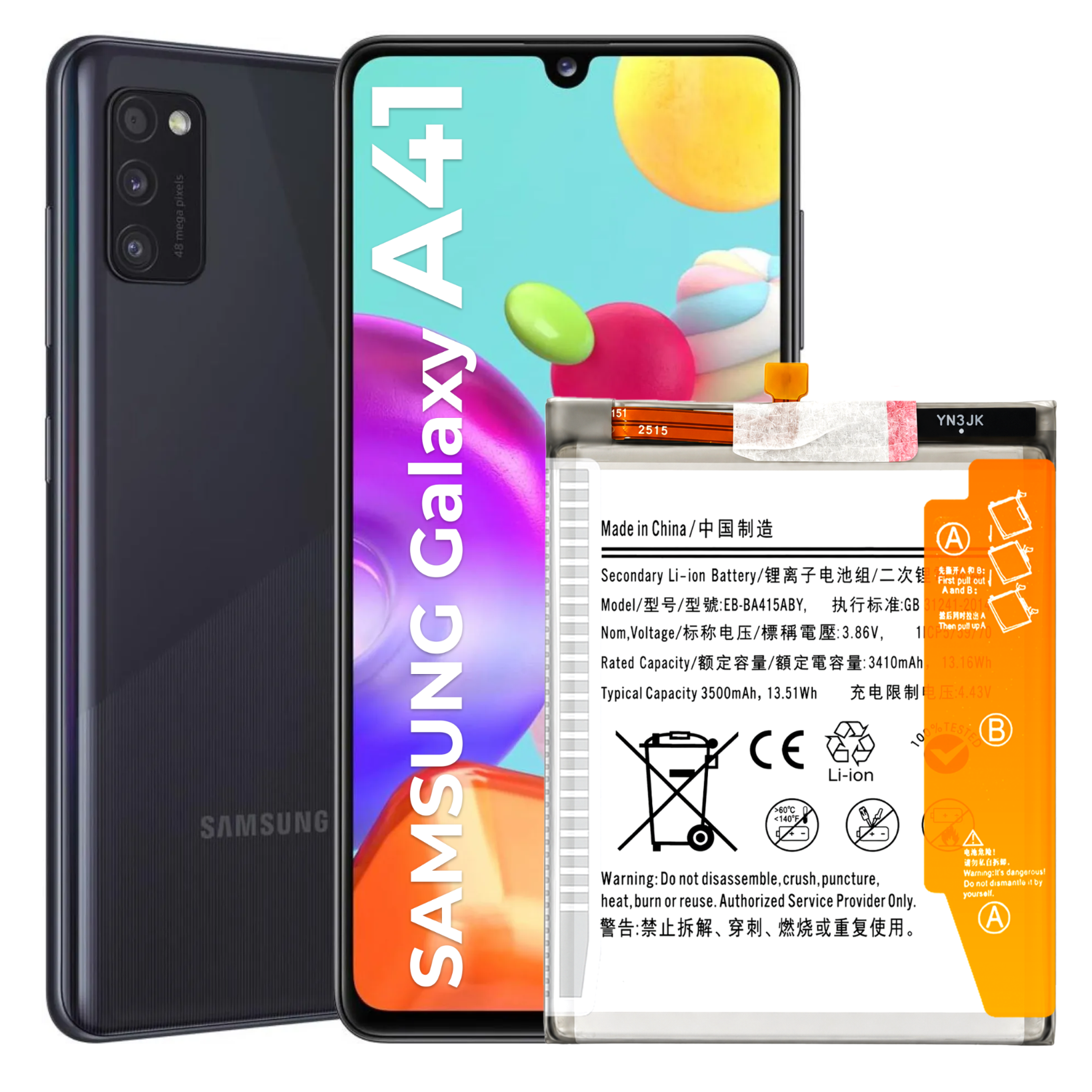 Bateria EB-BA415ABY do Samsung Galaxy A41 SM-A415 3500 mAh Akumulator Nowy