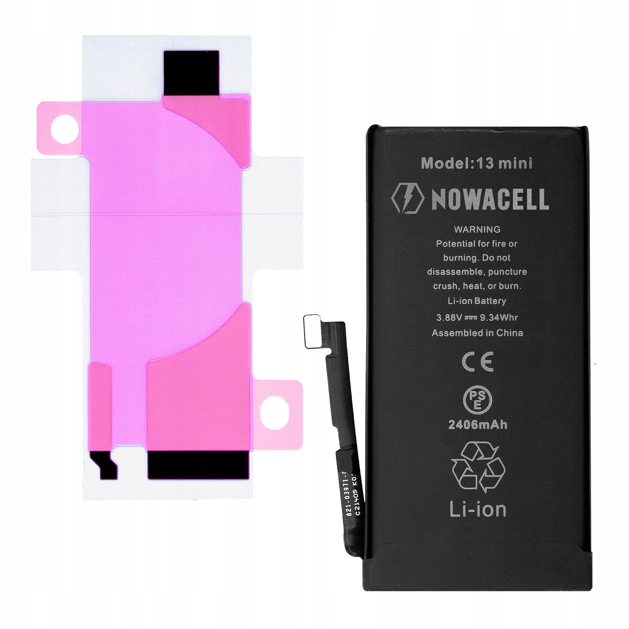Bateria do iPhone 13 Mini Oryginalna Pojemność 2406 mAh NOWACELL