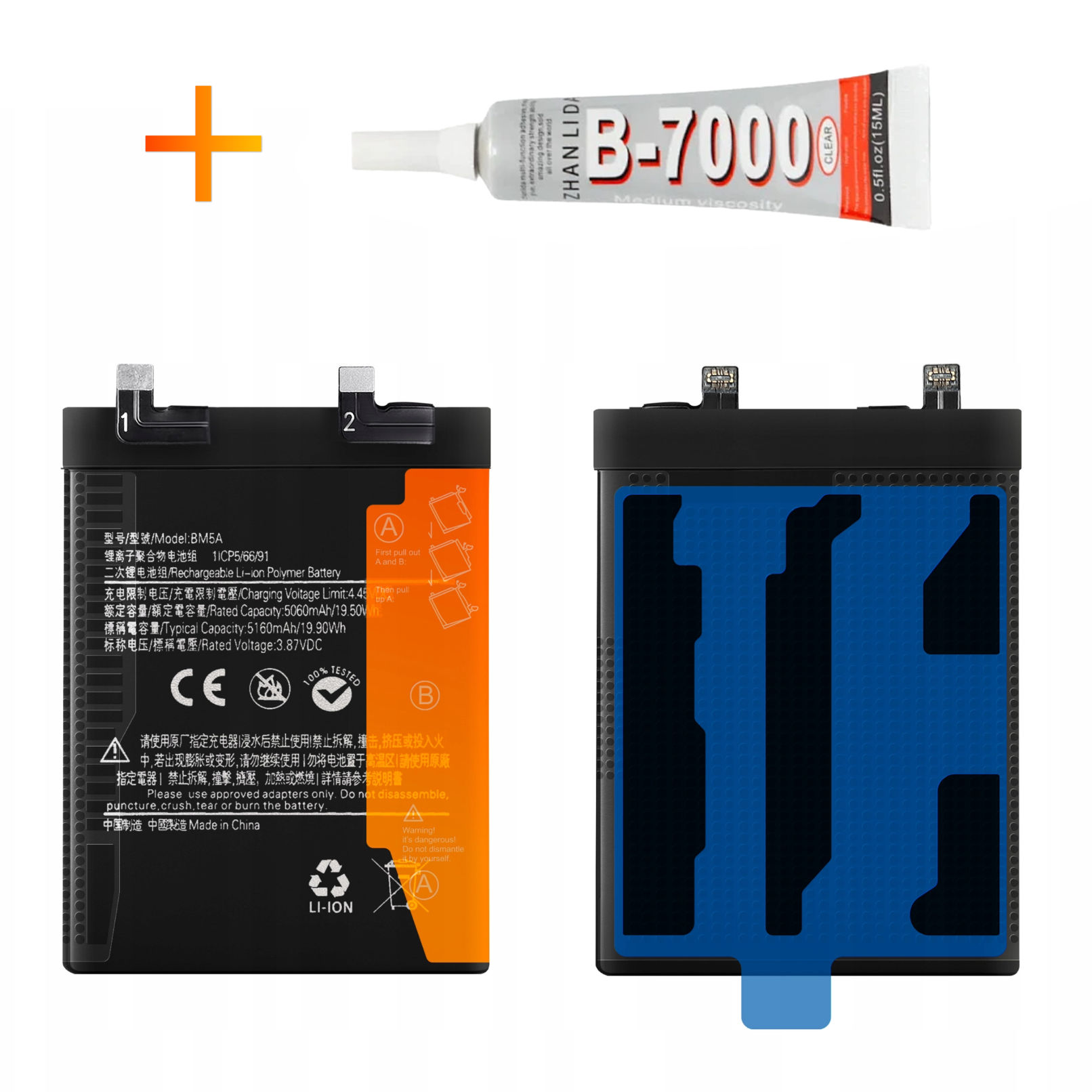 Bateria BM5A + KLEJ do Xiaomi Redmi Note 11 Pro 4G 5160 mAh Akumulator