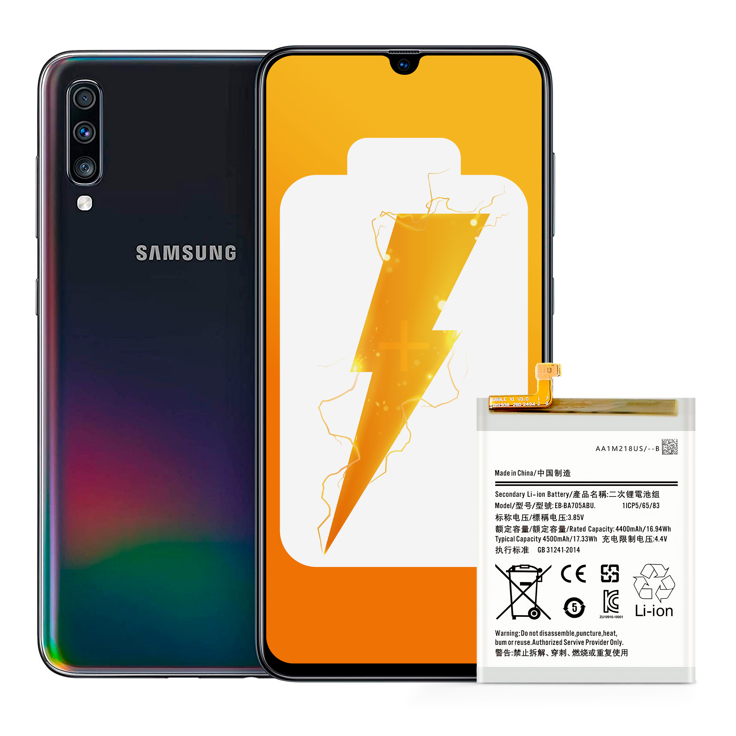 Bateria EB-BA705ABU do Samsung A70 4500 mAh NOWACELL