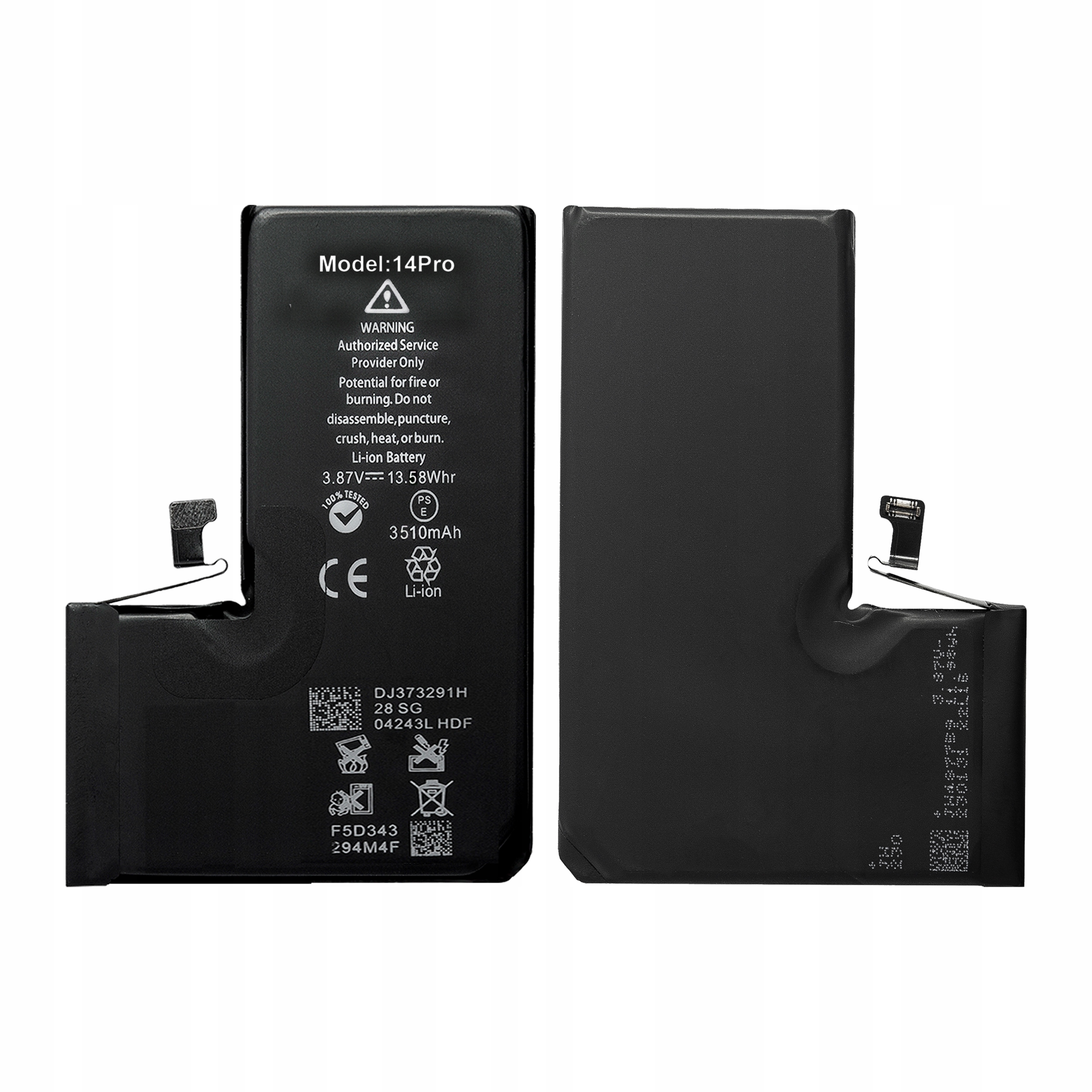 Bateria + Uszczelka do iPhone 14 Pro, Większa Pojemność 3400 mAh, NOWACELL