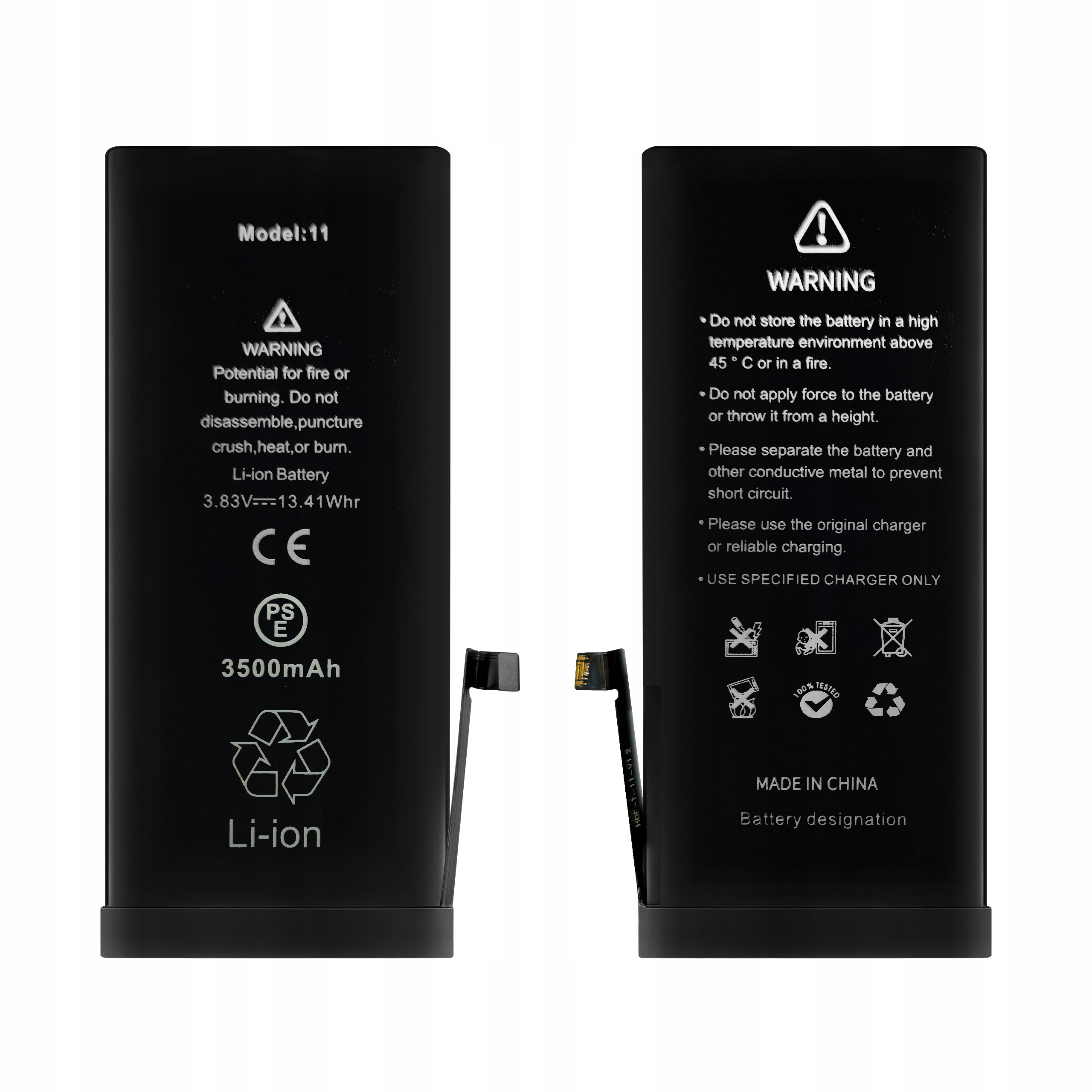Bateria + Usczelka do iPhone 11 Większa Pojemność 3500 mAh NOWACELL