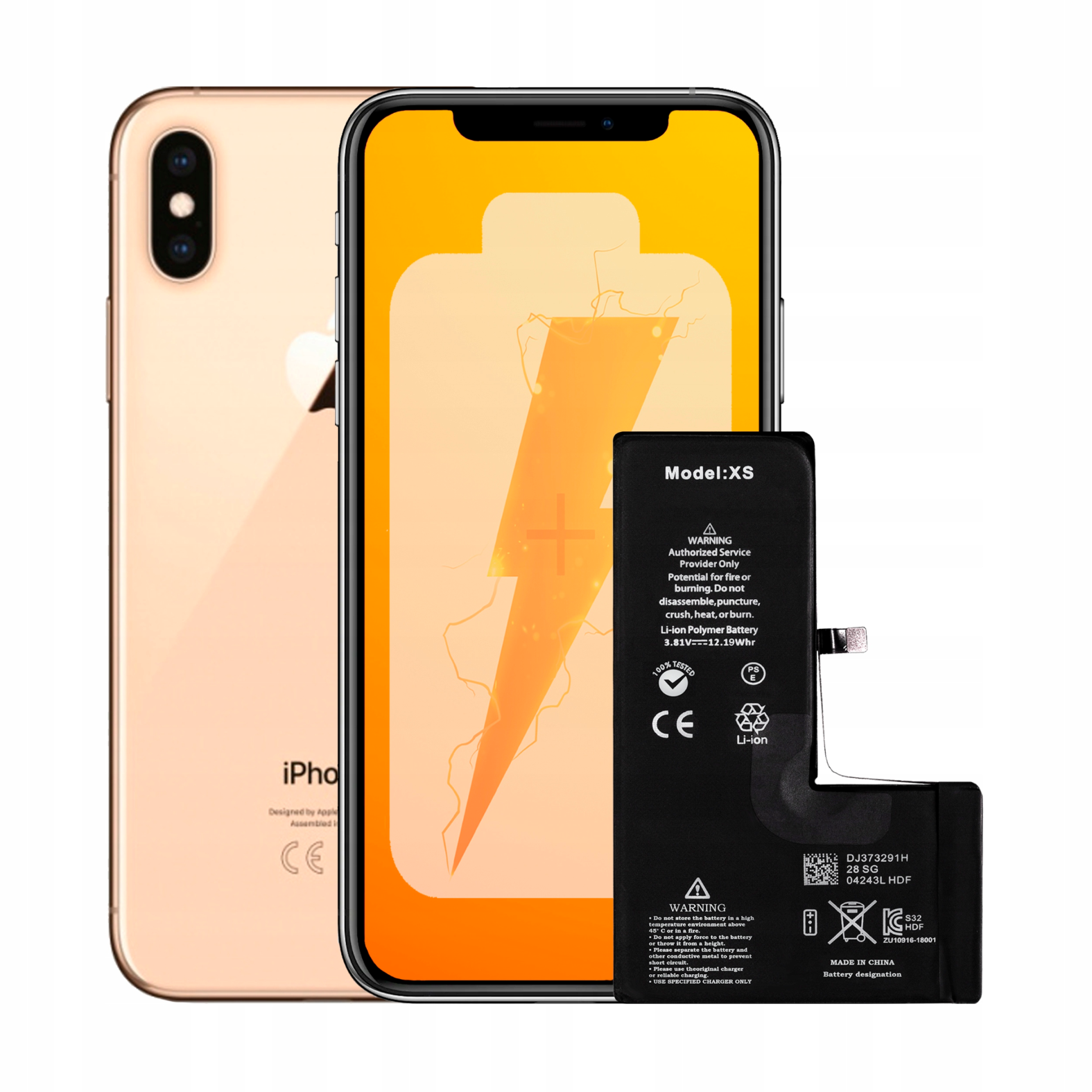 Bateria do iPhone XS Większa Pojemność 3000 mAh Zestaw NOWACELL