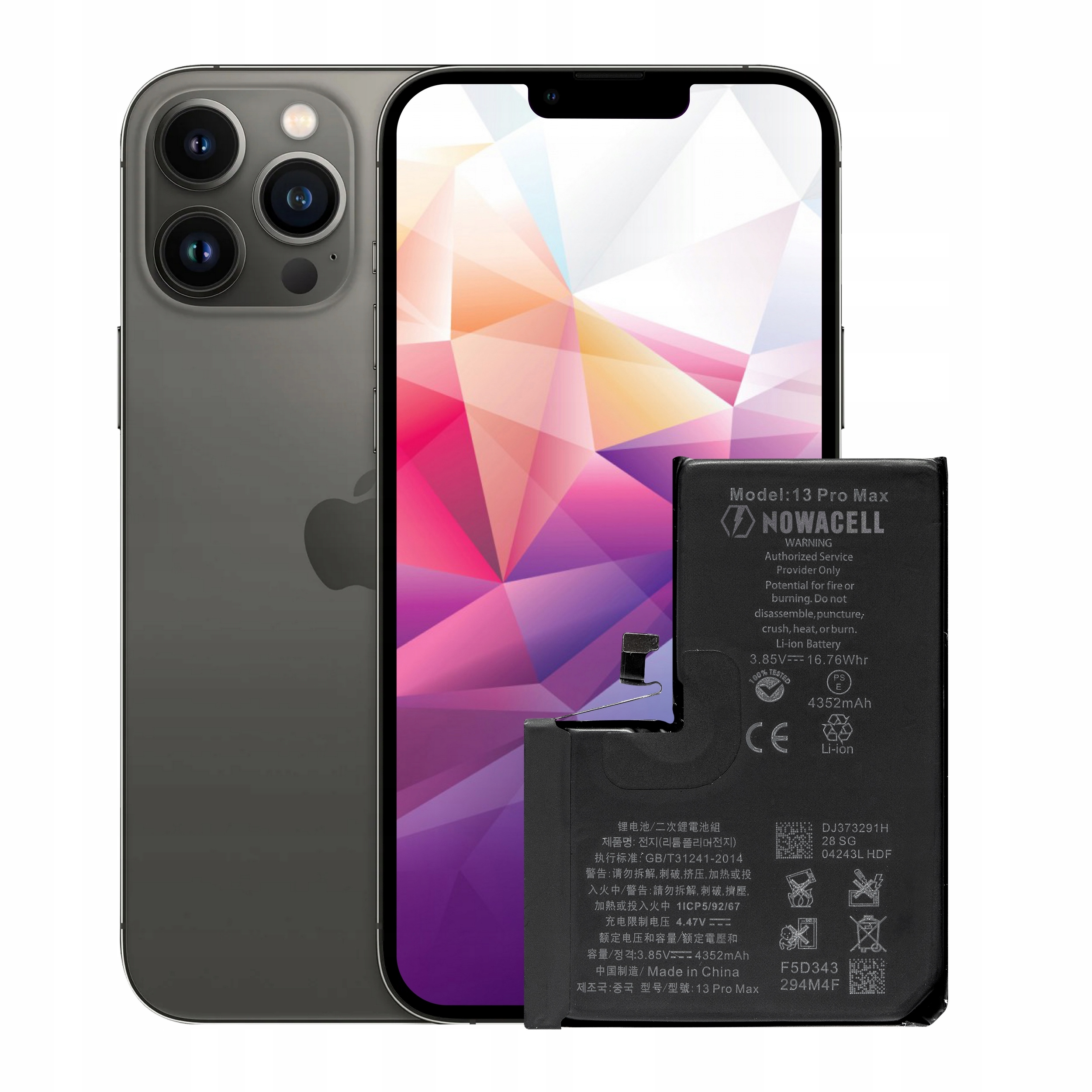 Bateria do iPhone 13 Pro Max 4352mAh - NCELL ORYG