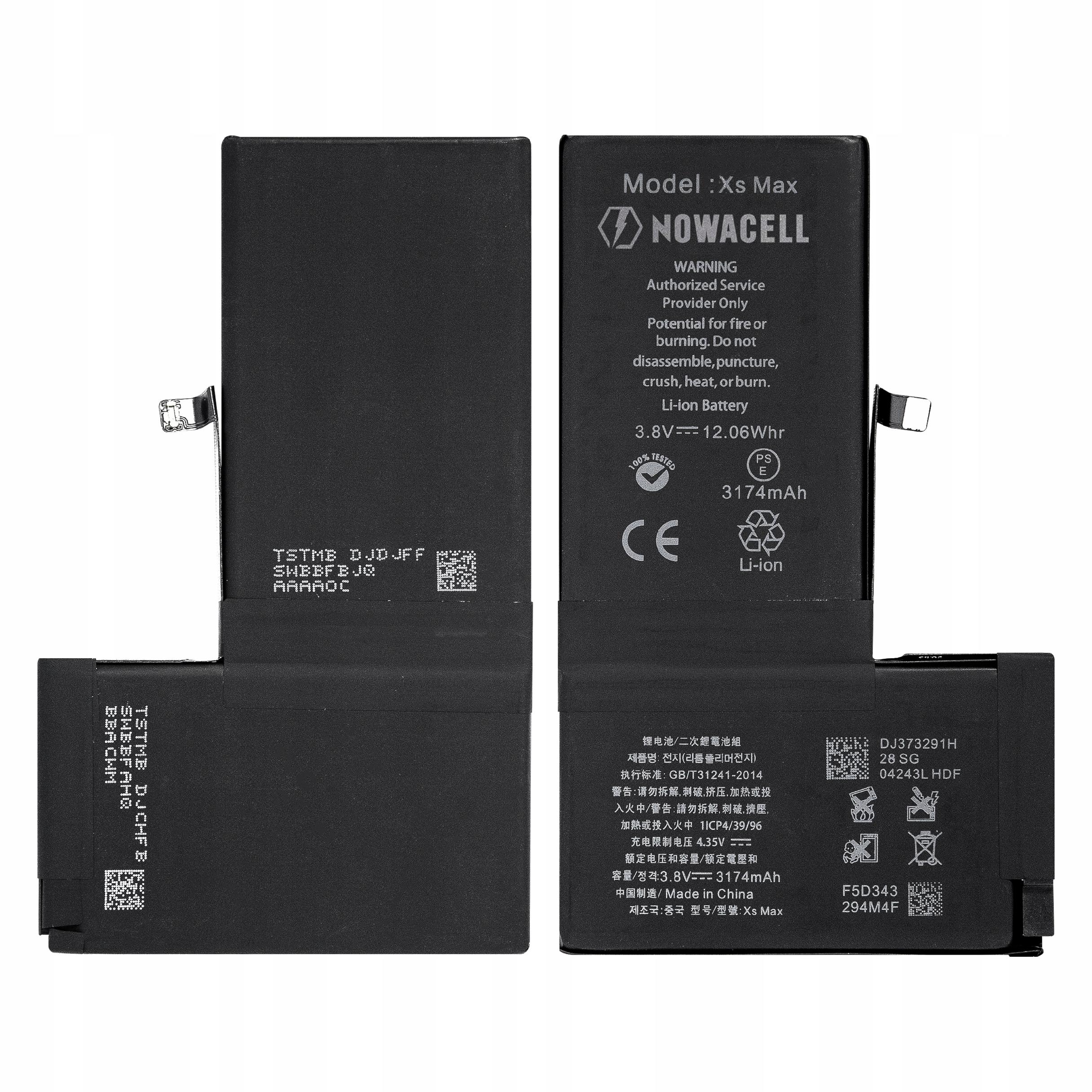 Bateria do iPhone Xs Max 3174mAh - NOWACELL Świeża