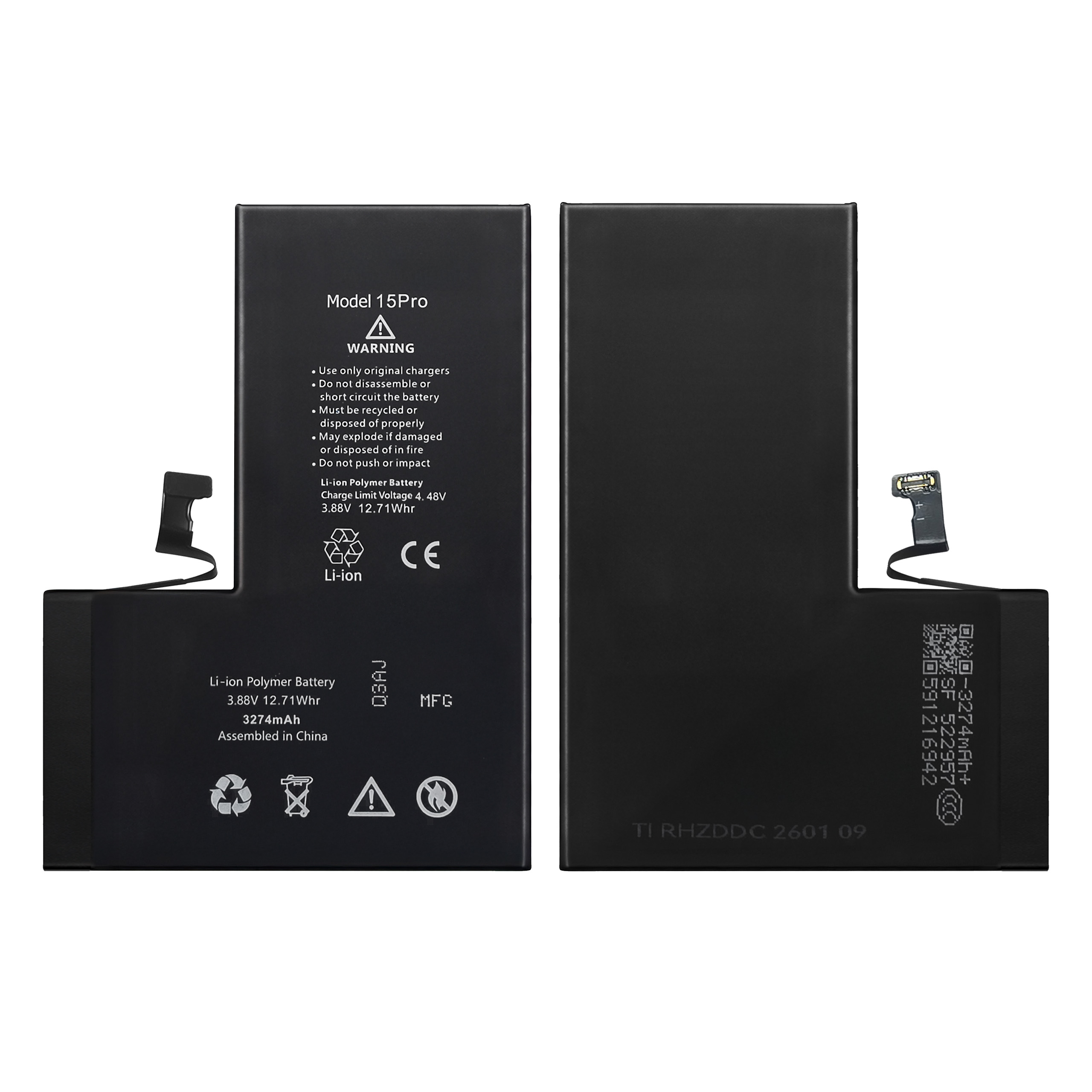 Bateria do iPhone 15 Pro 3274 mAh BEZ KOMUNIKATU Programowalny Akumulator