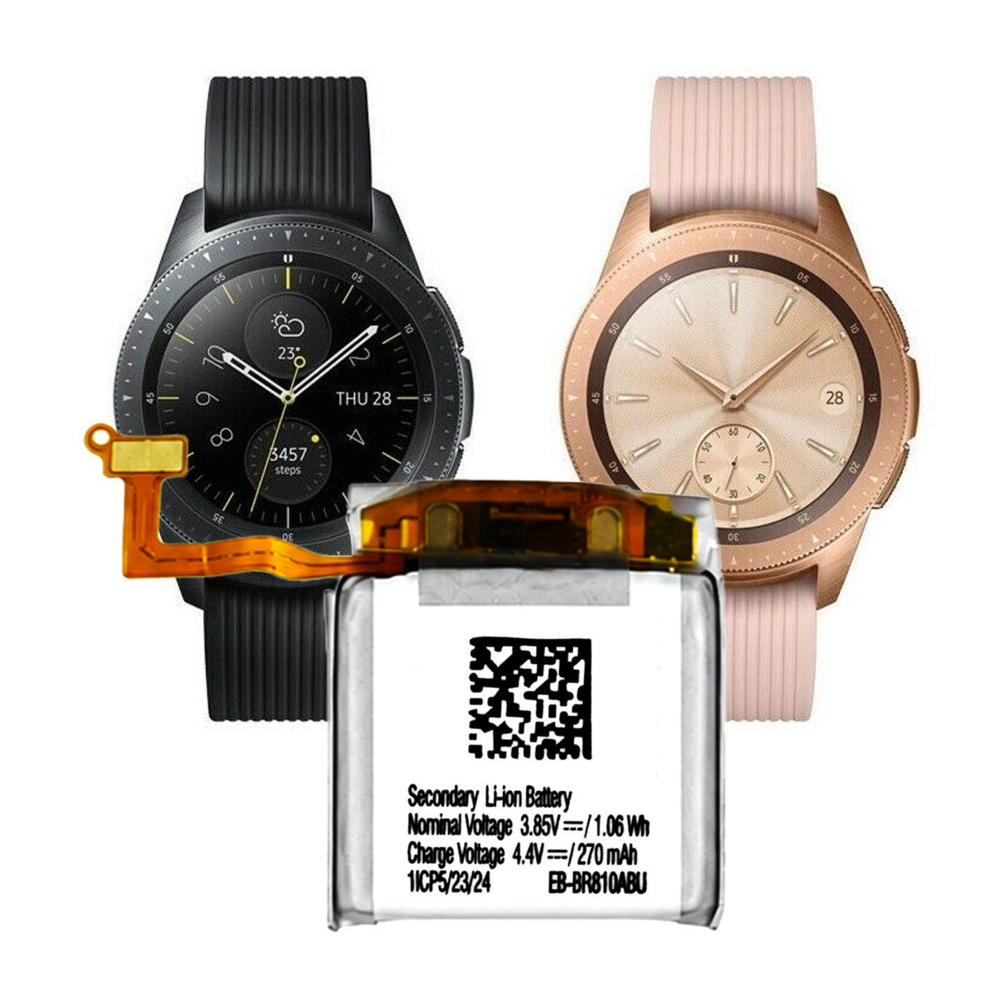 Bateria EB-BR810ABU do Samsung Galaxy Watch 42mm SM-R810 SM-R815 270 mAh