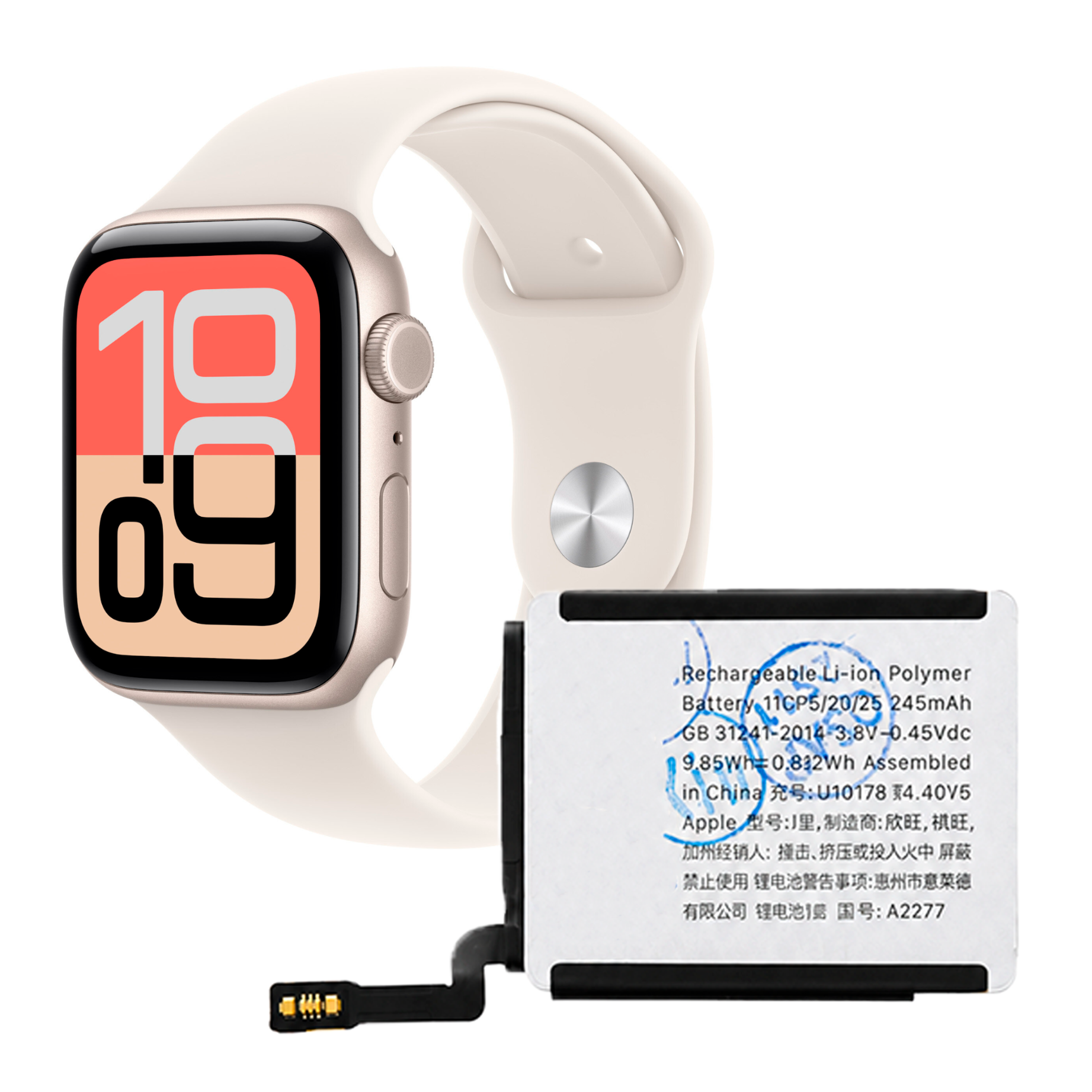 Bateria A2277 do Apple Watch 5 / SE / SE (2022) 40 mm Akumulator 245 mAh