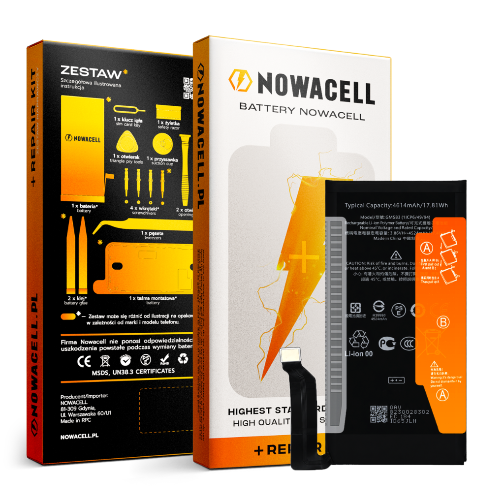 Zestaw Bateria GMSB3 do Google Pixel 6 GB7N6 G9S9B 4614 mAh Akumulator Nowy