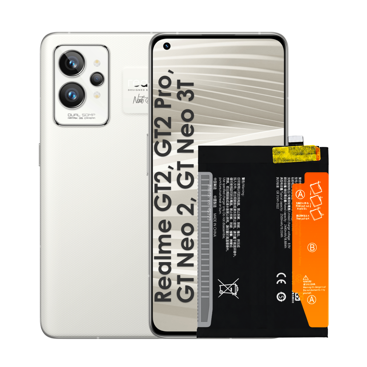 Bateria BLP887 do Realme GT2, GT2 Pro, GT Neo 2, GT Neo 3T 4G 5000 mAh Nowa