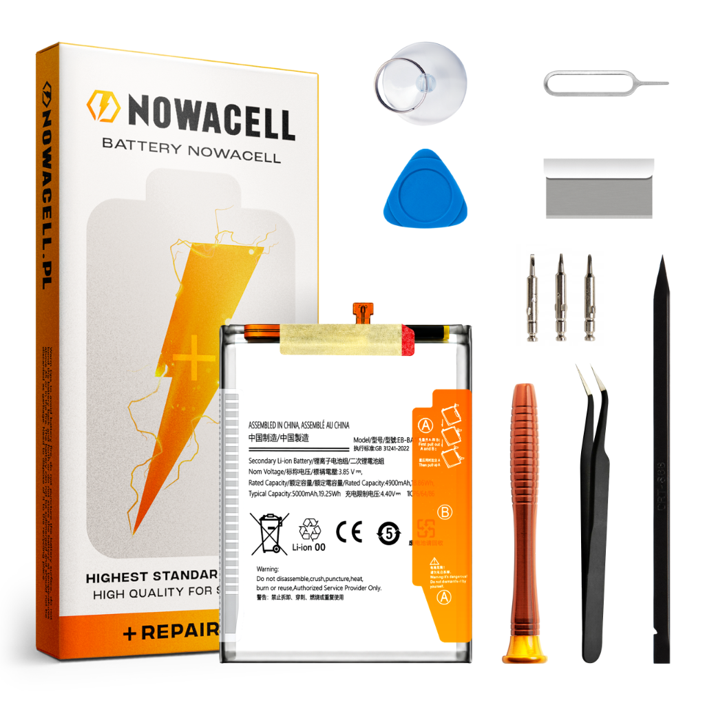 Zestaw Bateria EB-BA156ABY do Samsung Galaxy A15 4G 5G 5000 mAh NOWACELL